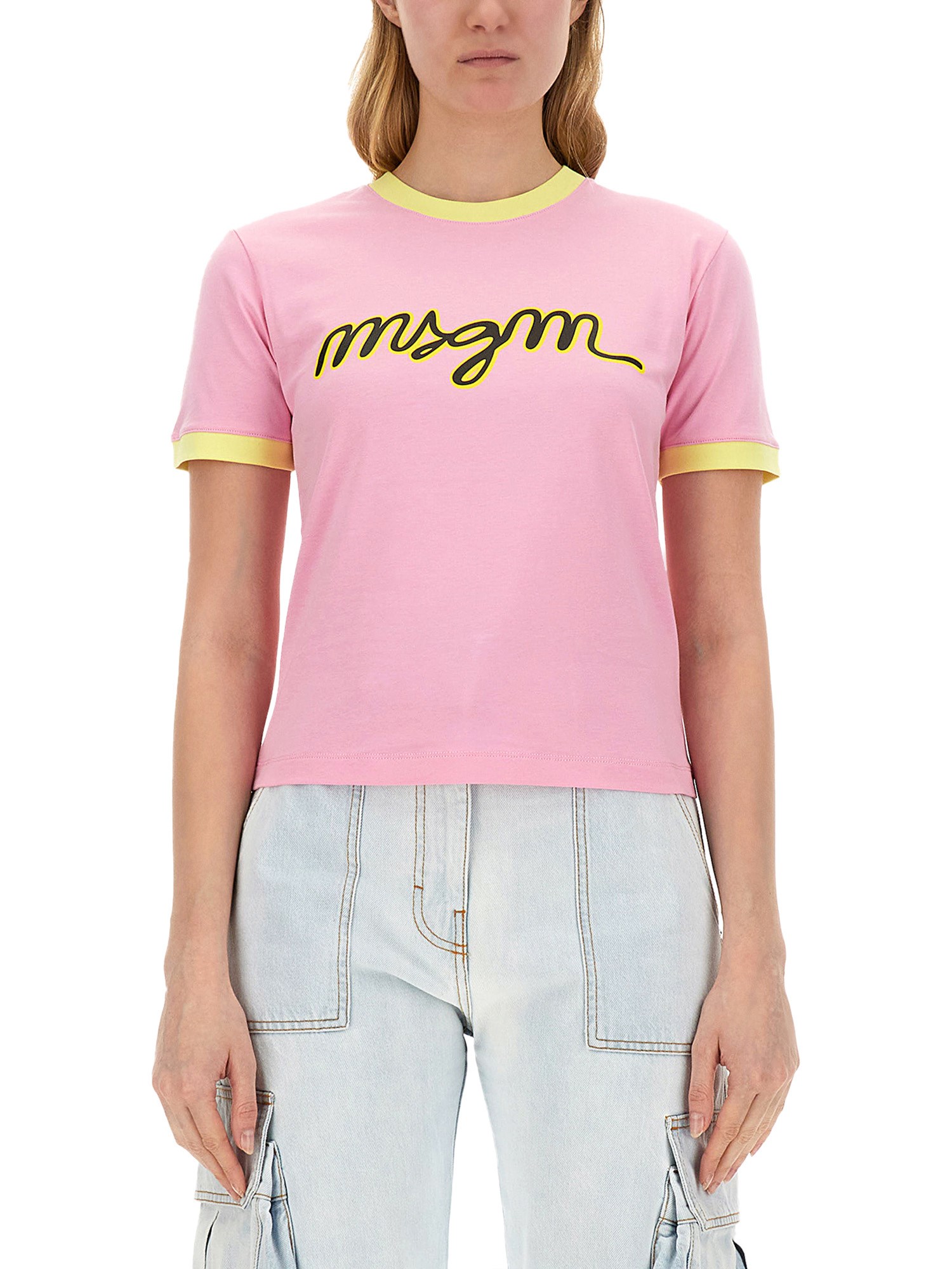 Msgm msgm t-shirt with logo