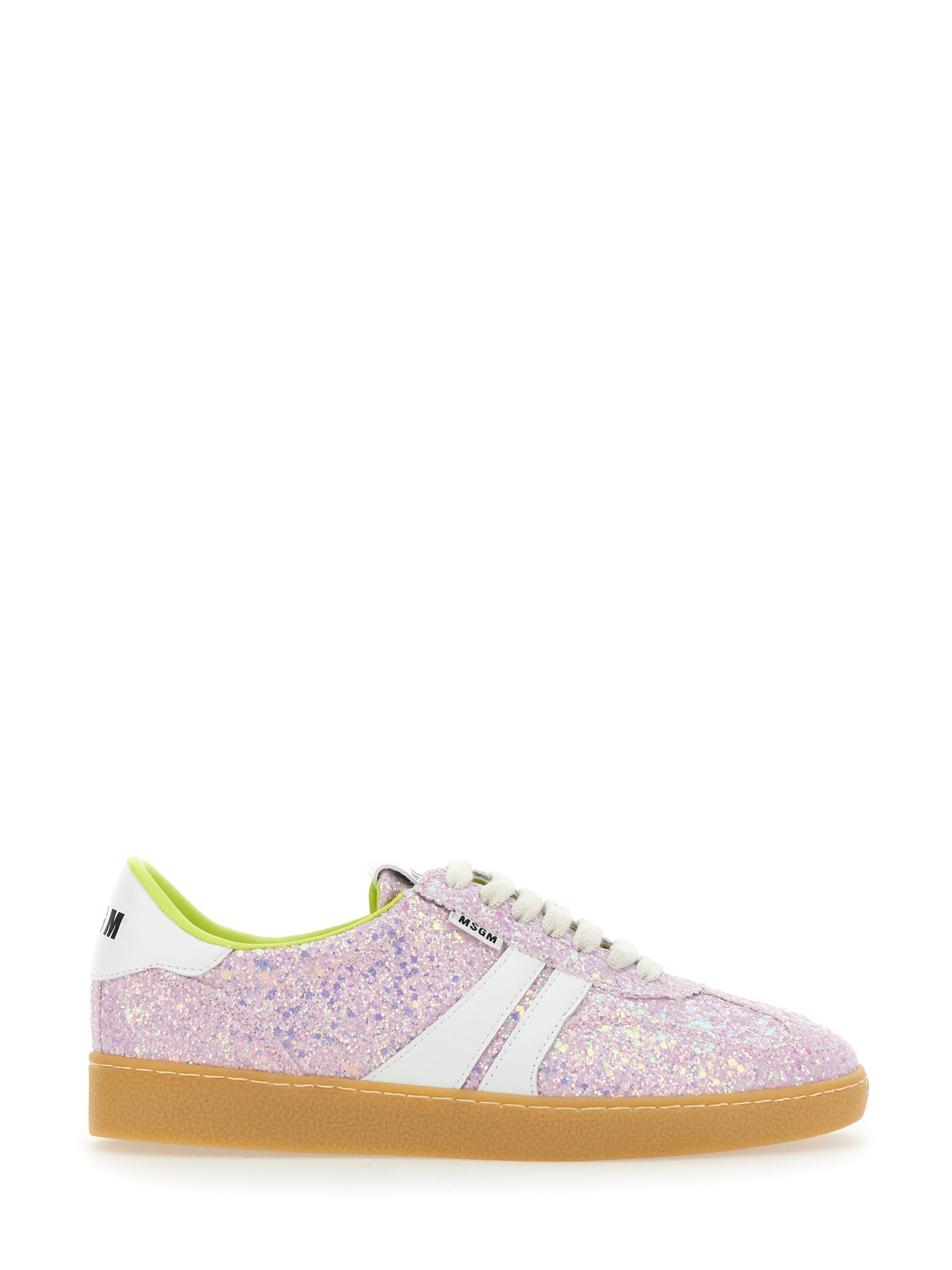 Msgm msgm retro sneaker with glitter