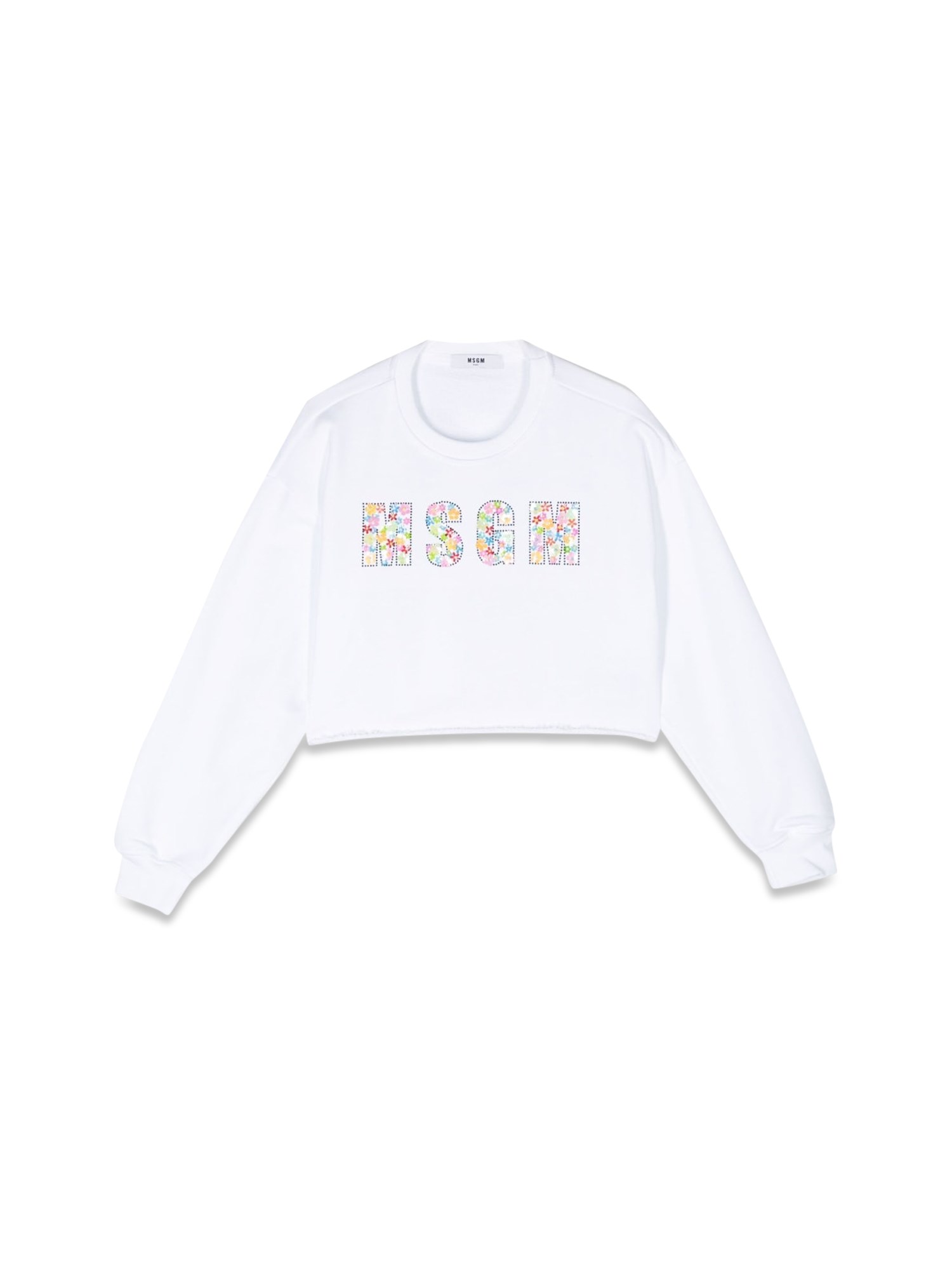 Msgm msgm cropped sweatshirt