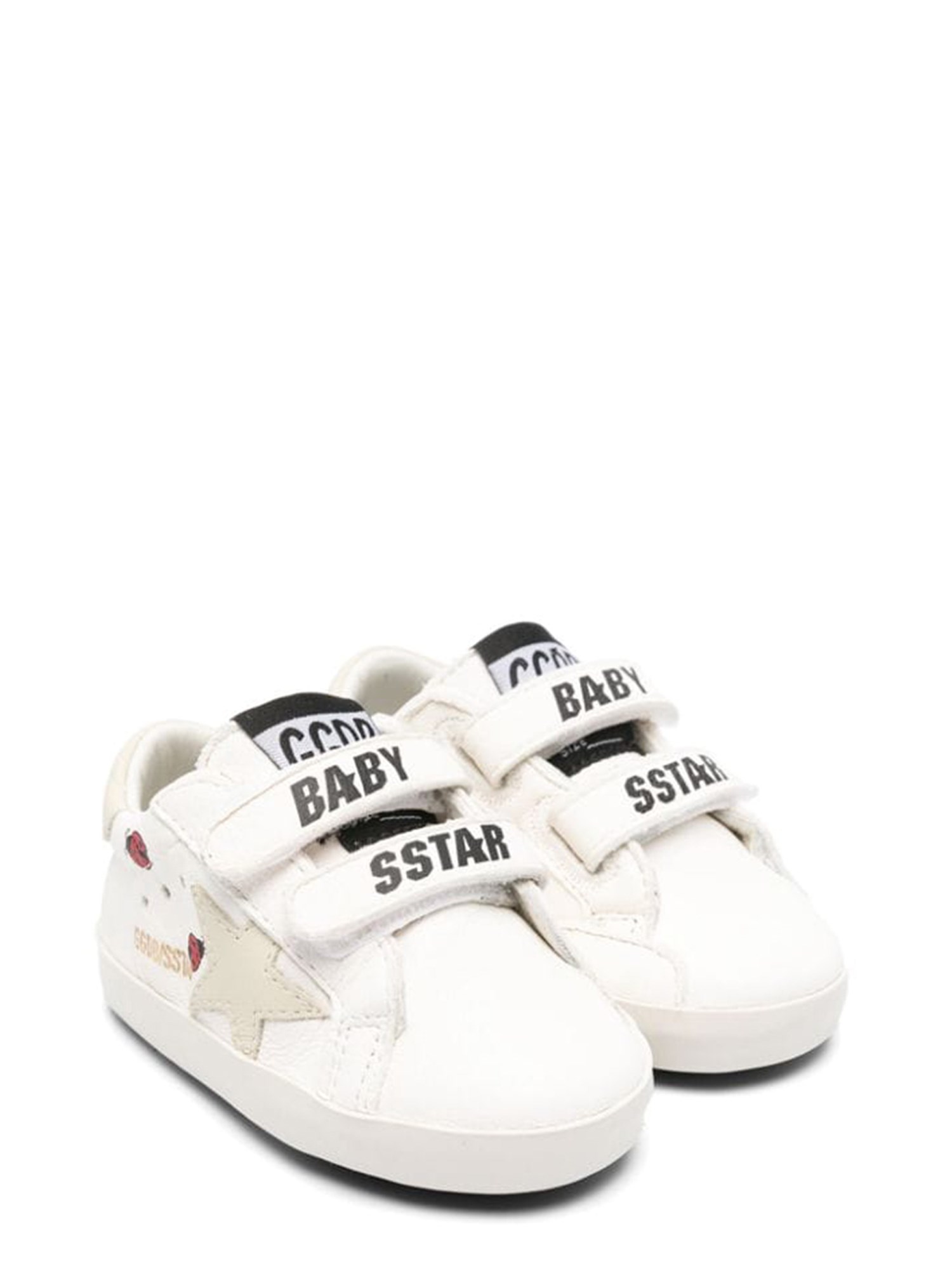 Golden Goose golden goose baby school nappa leather upper with prints leather star and heel