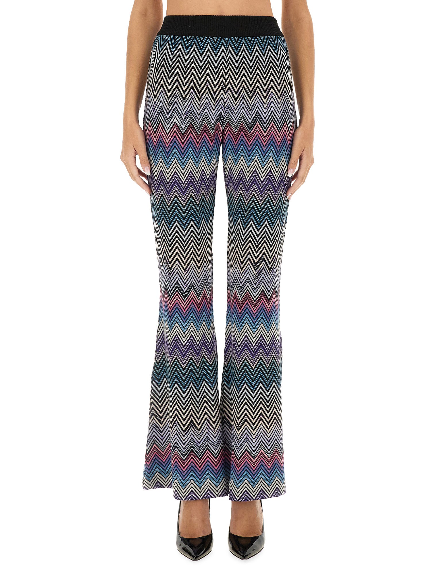 Missoni missoni zig-zag flare pants