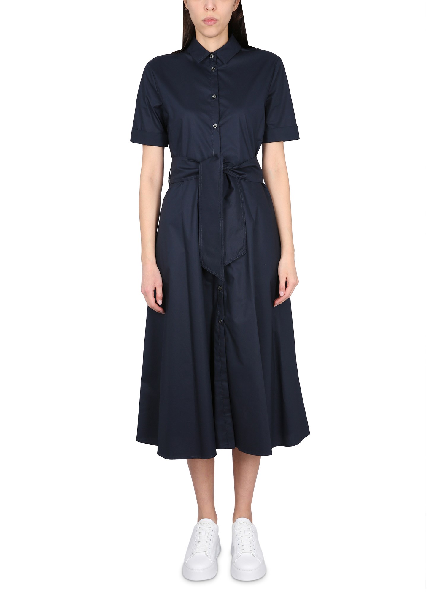 Woolrich woolrich belted dress