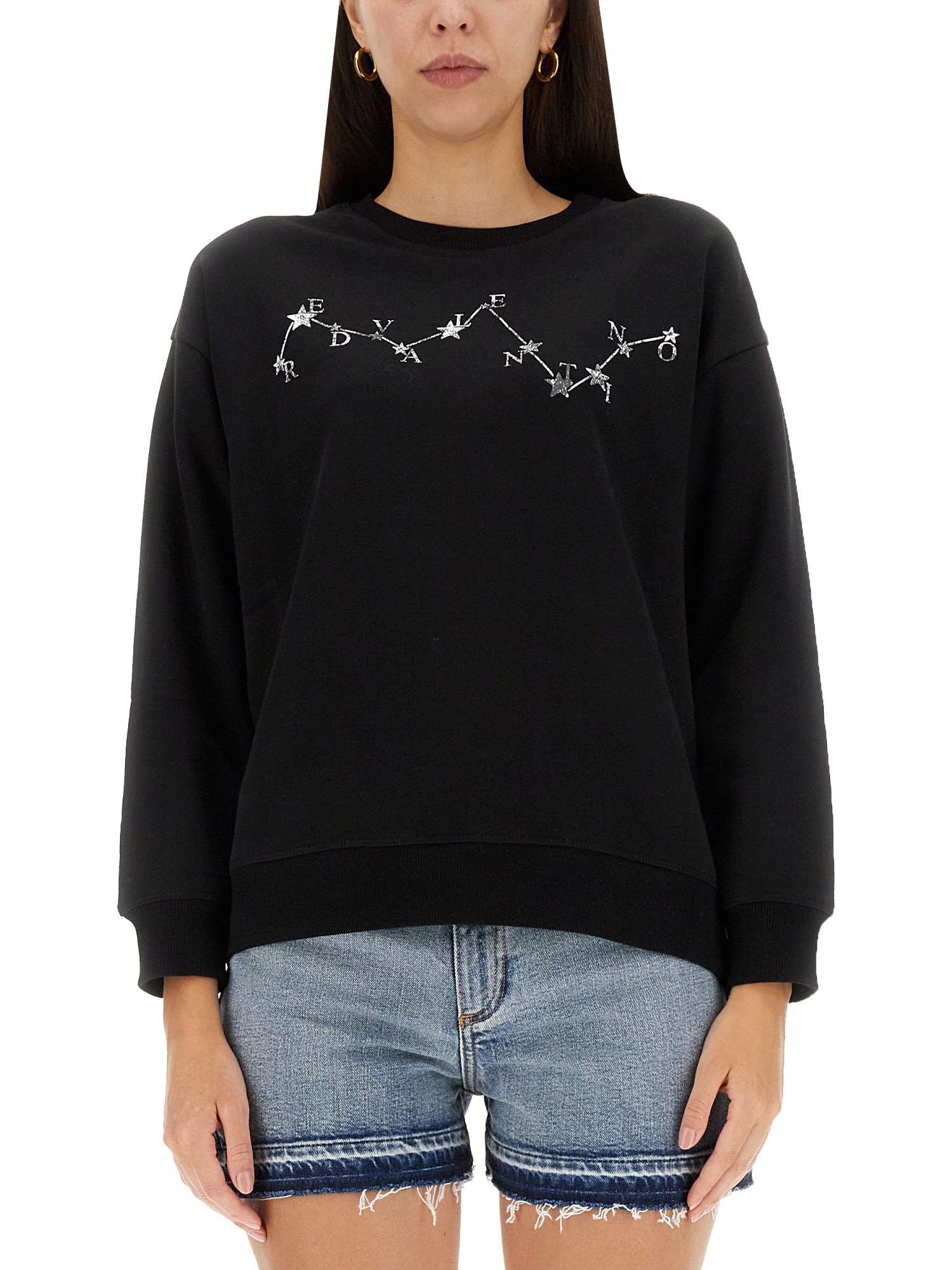 Red Valentino red valentino sweatshirt with logo print