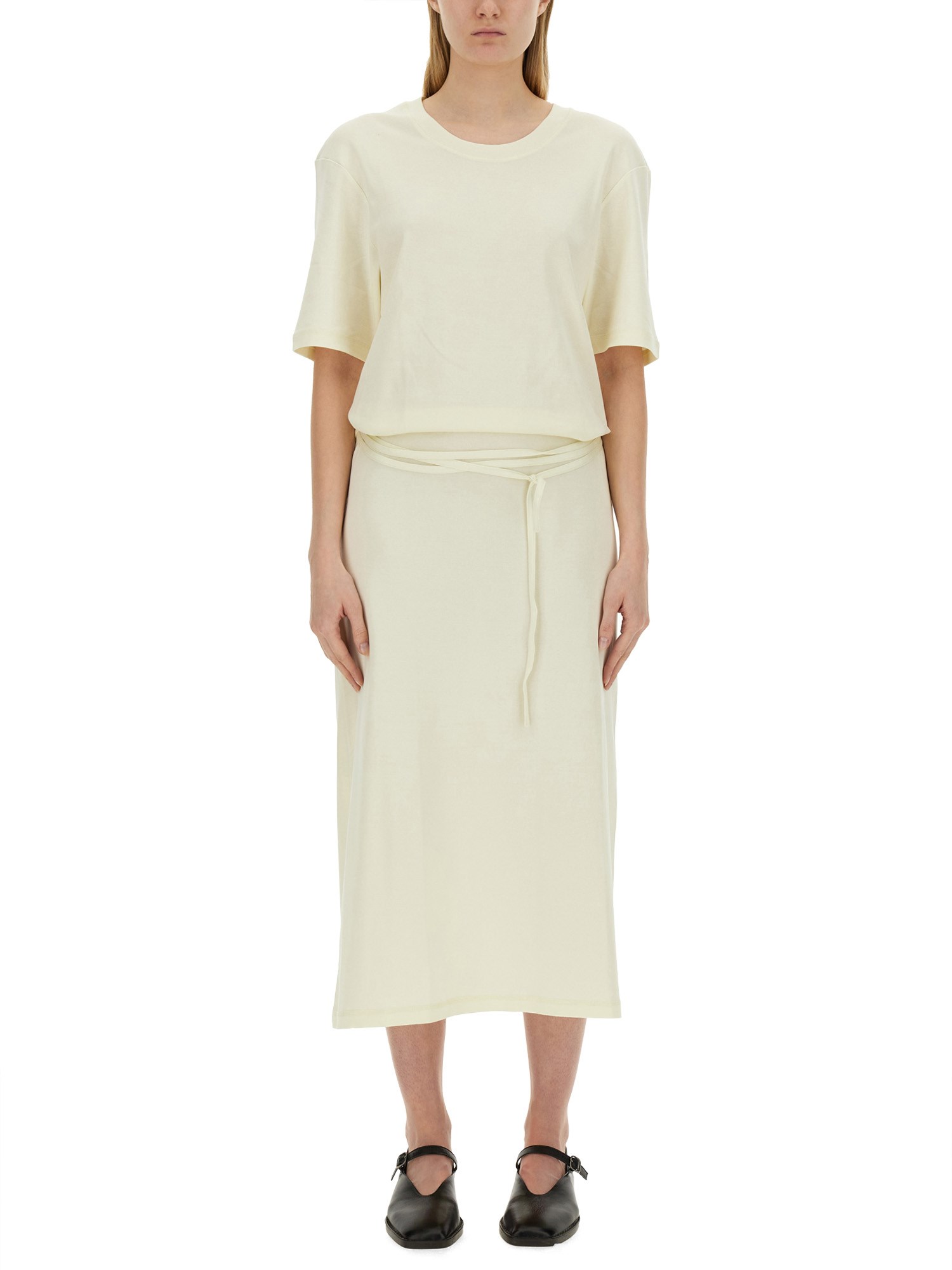 Lemaire lemaire t-shirt dress with belt