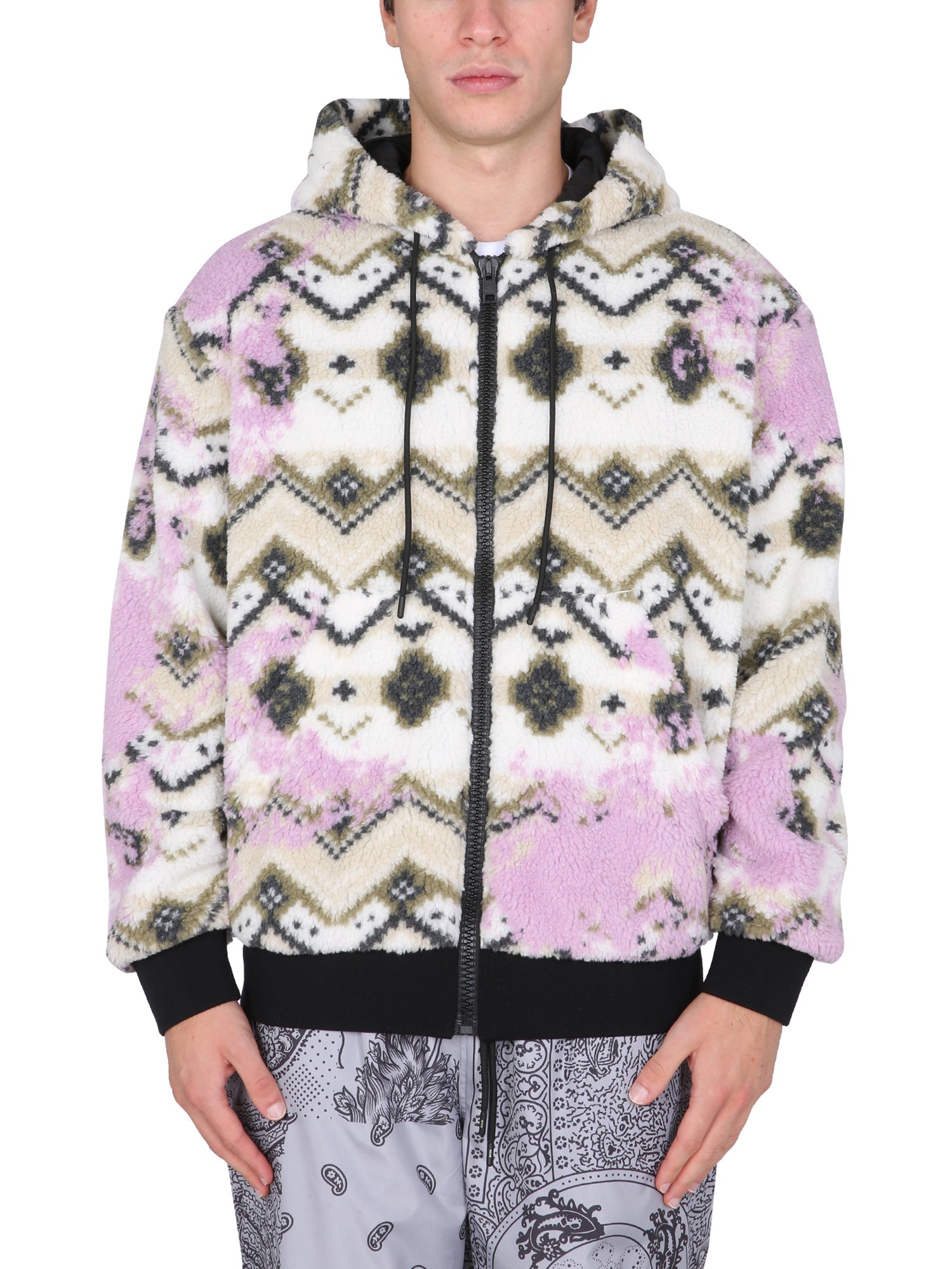 Msgm msgm fleece sherpa jacket