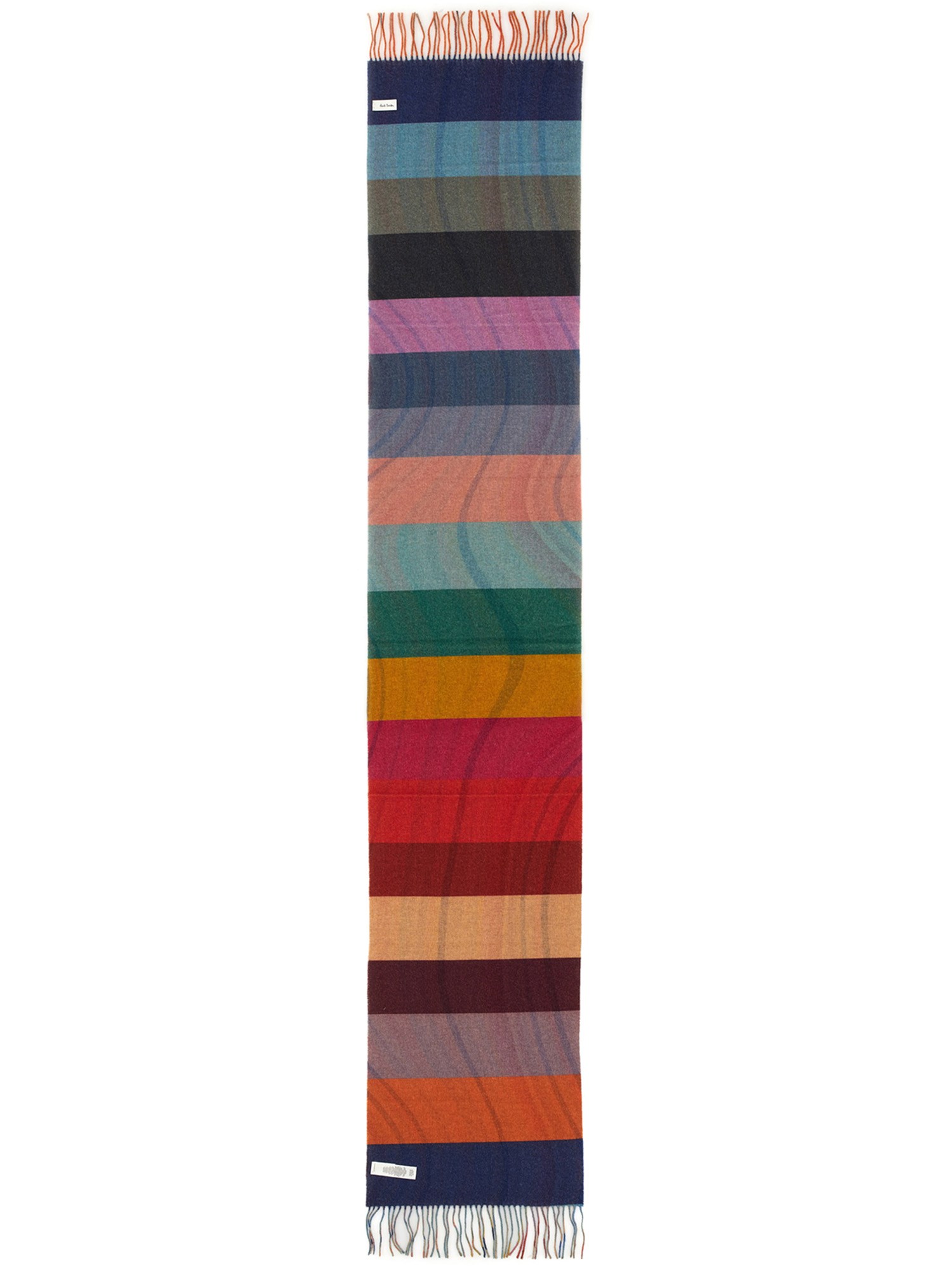 Paul Smith paul smith swirl striped scarf