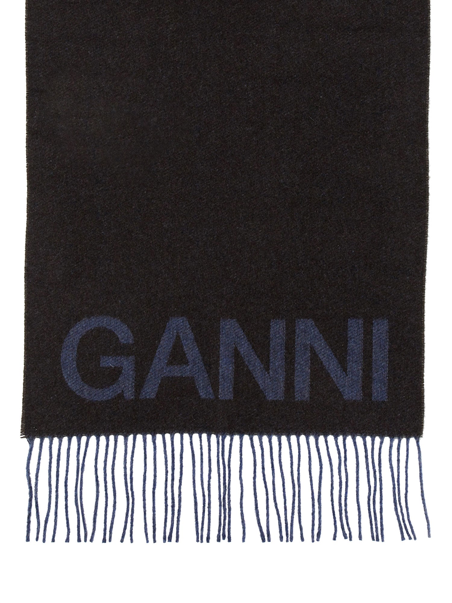 Ganni ganni scarf with logo