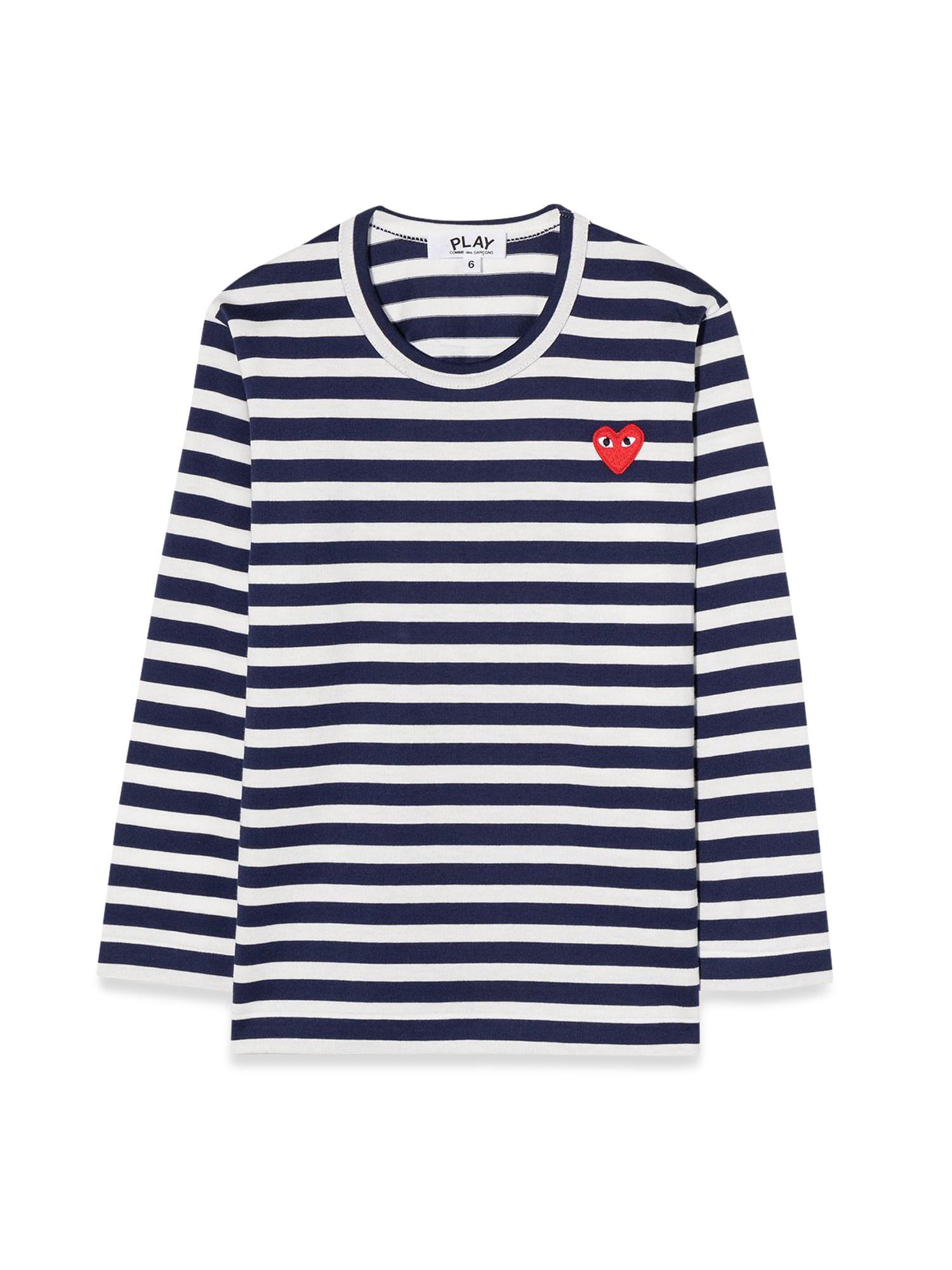 Comme Des Garçons Play comme des garcons play striped m/l t-shirt