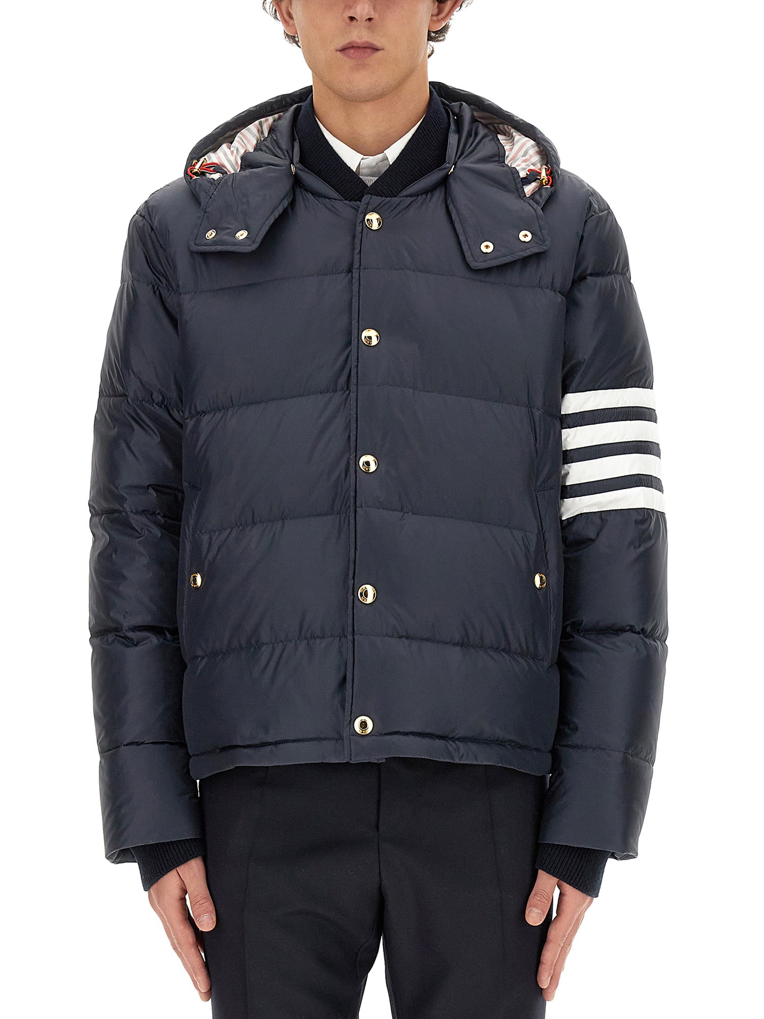 Thom Browne thom browne hooded bomber jacket