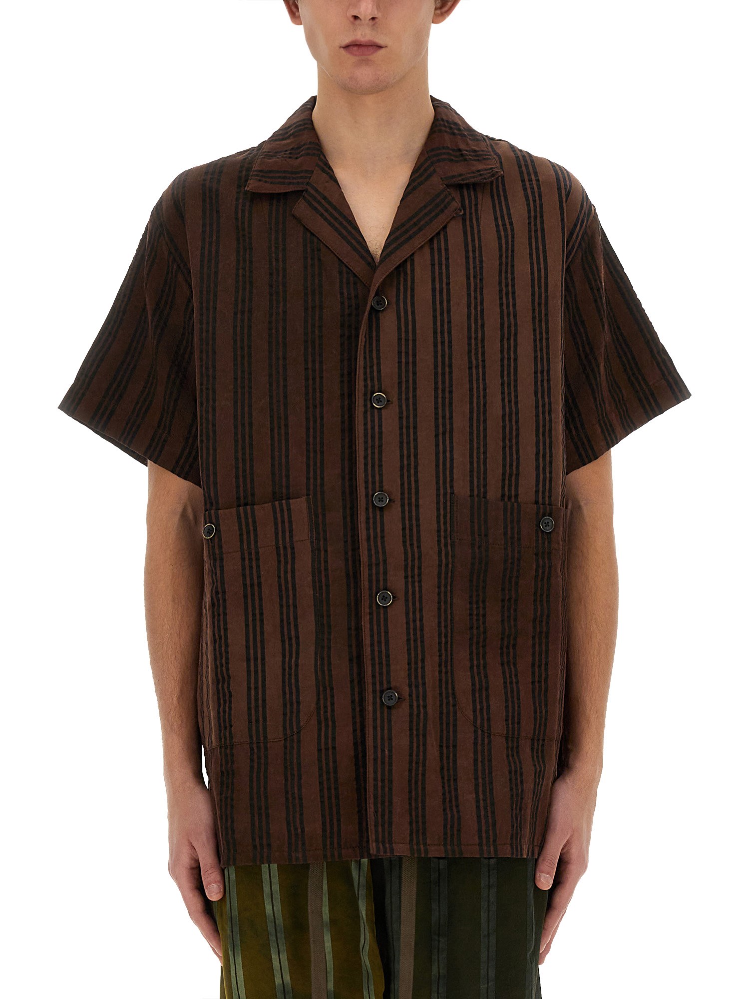 Uma Wang uma wang striped shirt