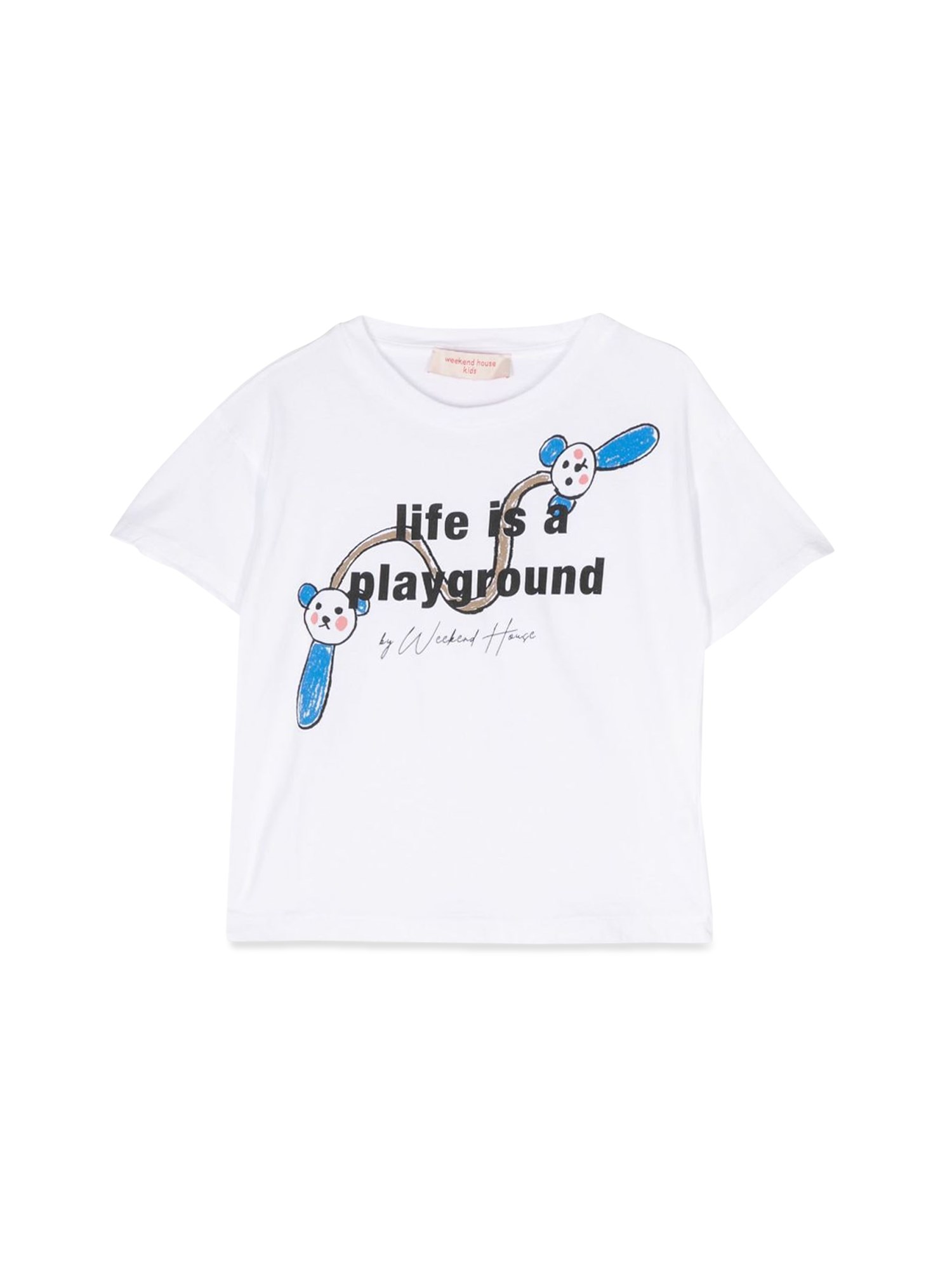 weekend house kids weekend house kids life is a plaground t-shirt