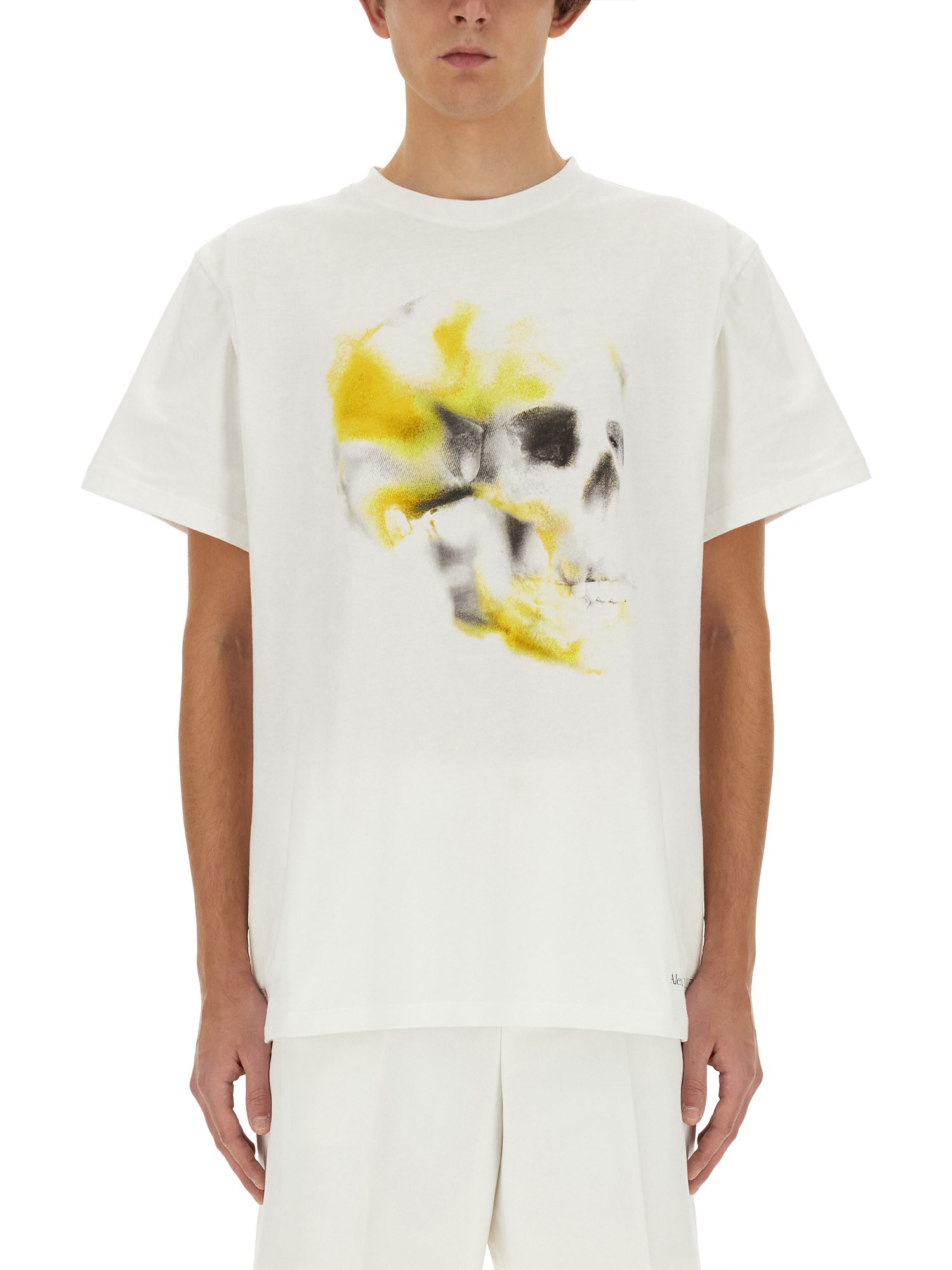 Alexander McQueen alexander mcqueen obscured skull t-shirt