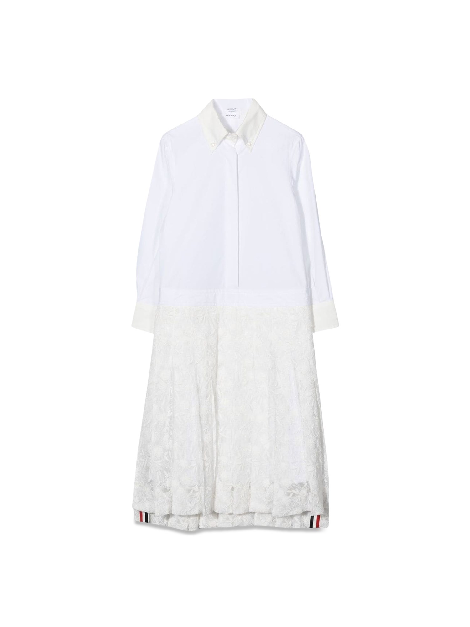 Thom Browne thom browne pleated bottom shirtdress