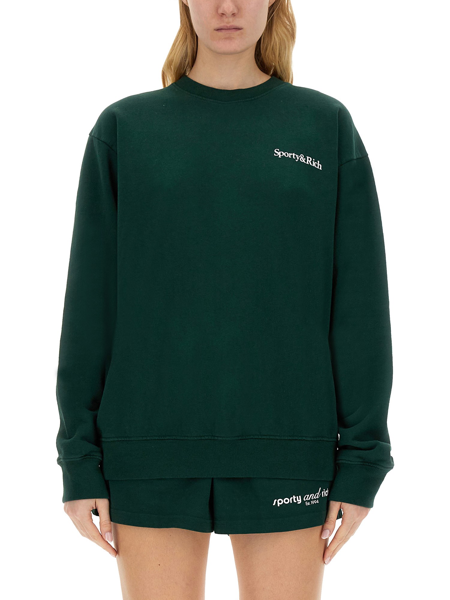 Sporty & Rich sporty & rich sweatshirt with logo