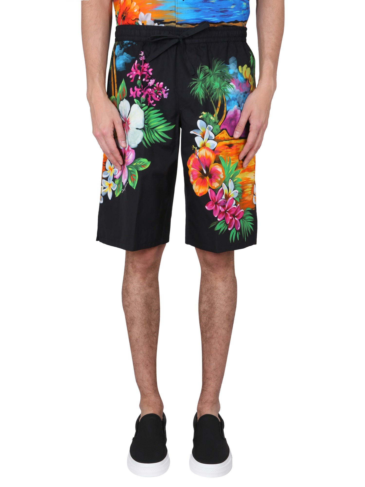 Dolce & Gabbana dolce & gabbana bermuda shorts with hawaii print