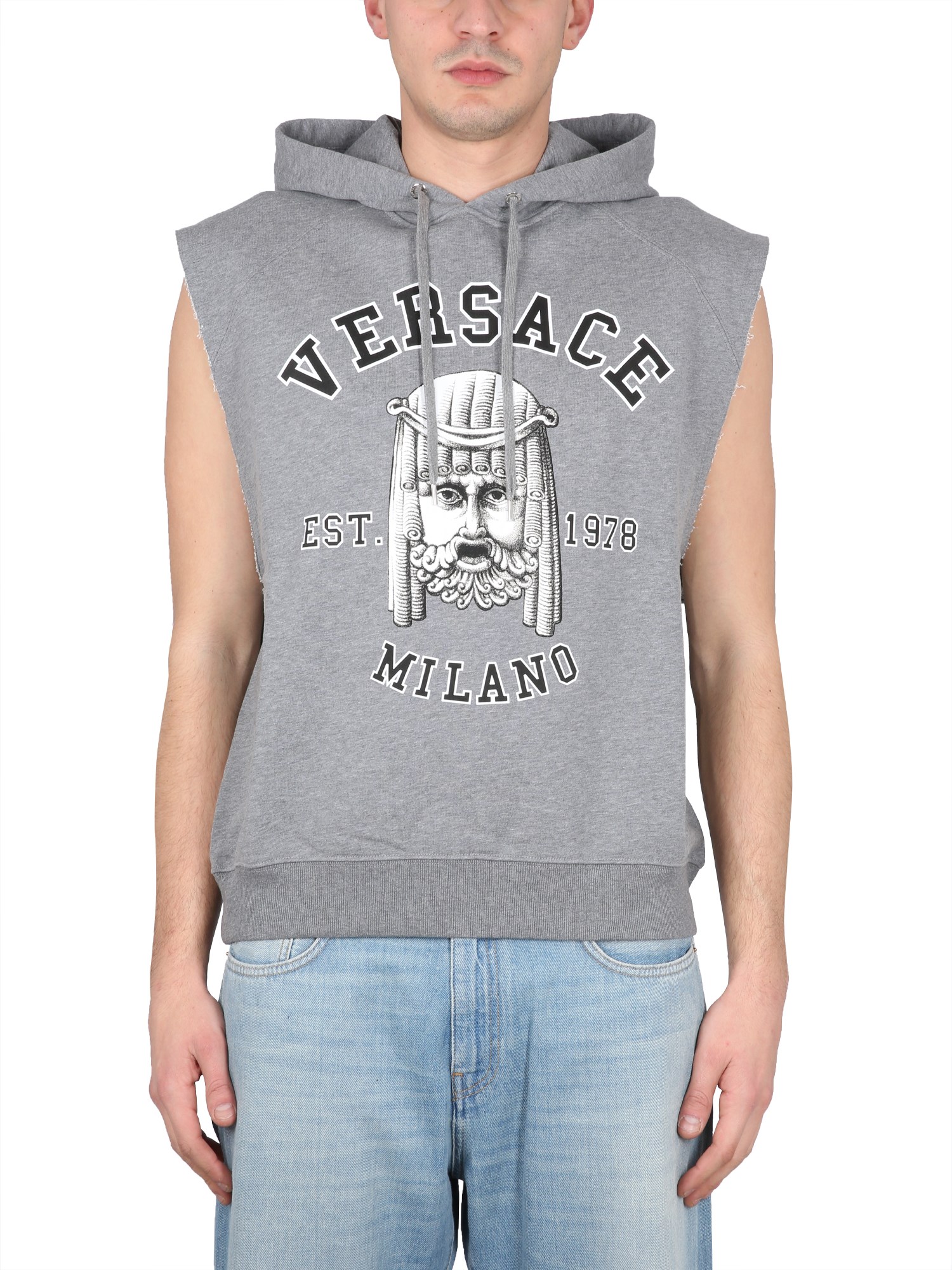 Versace versace sweatshirt with print the mask