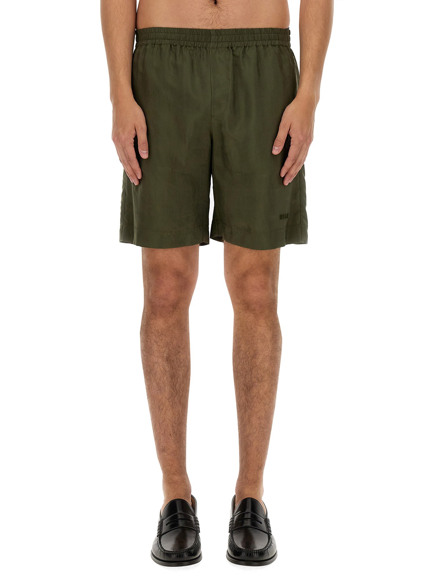 Msgm msgm cupro bermuda shorts