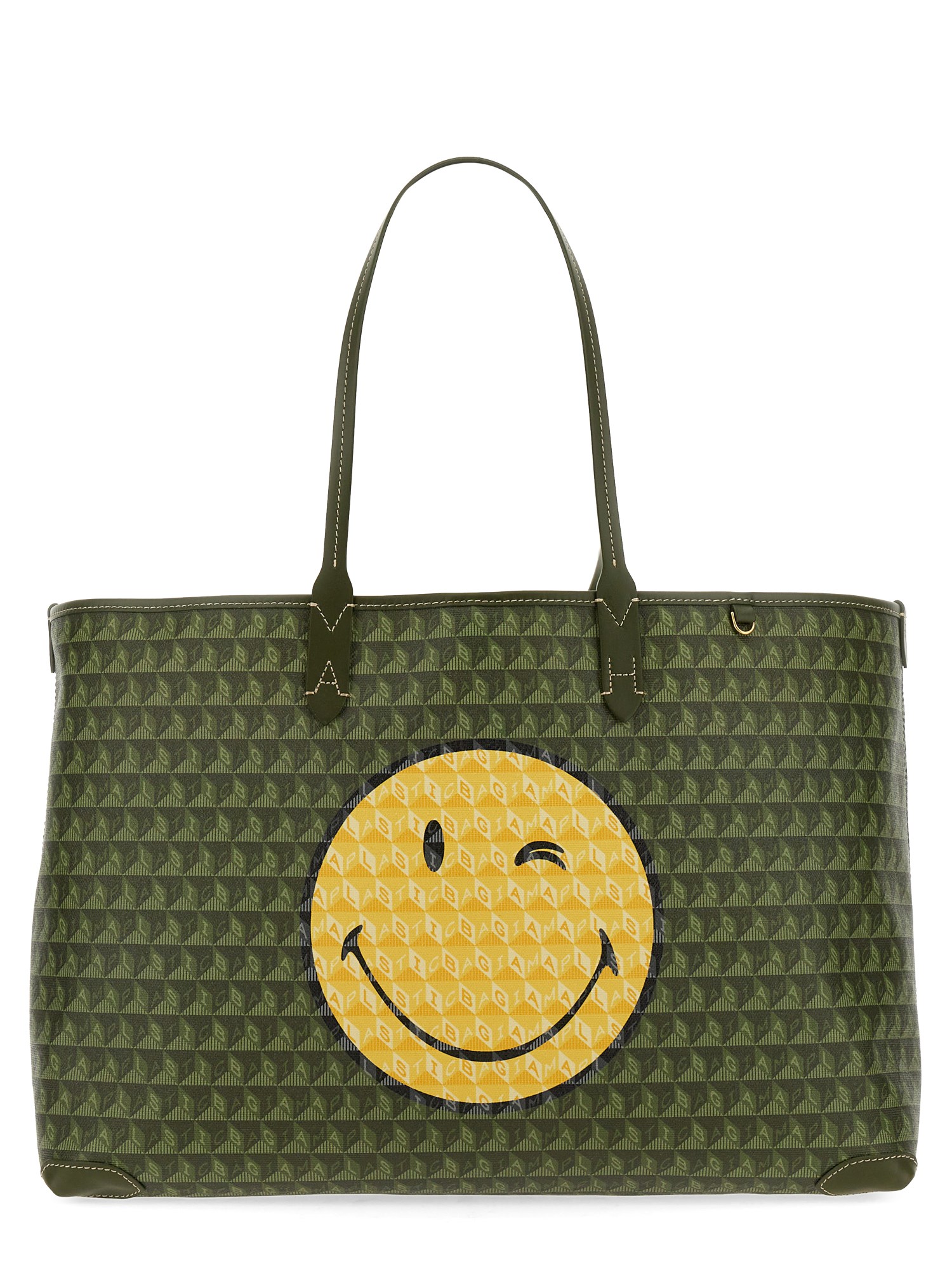 Anya Hindmarch anya hindmarch "i am a plastic bag tote wink" bag