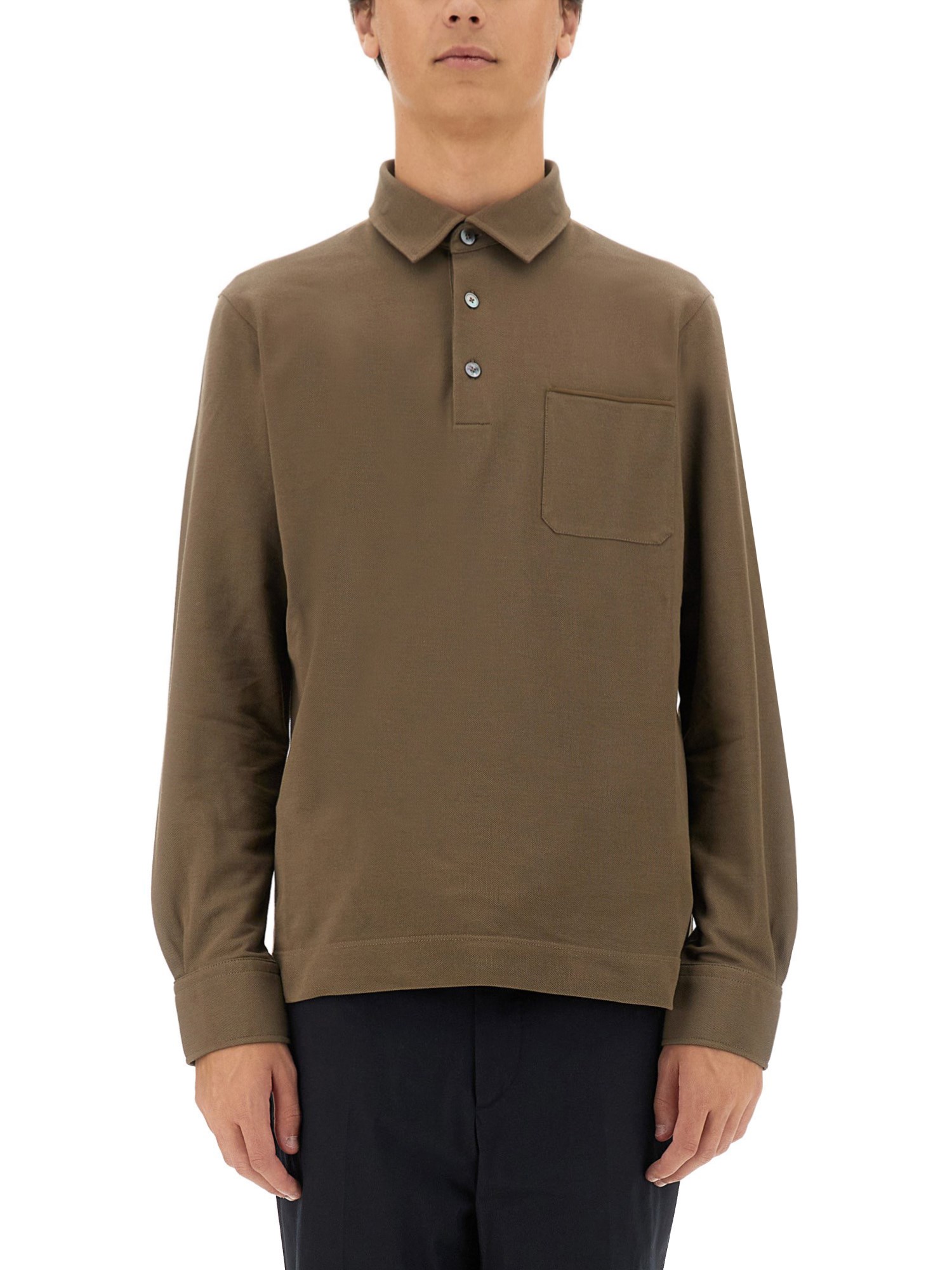 zegna zegna cotton polo