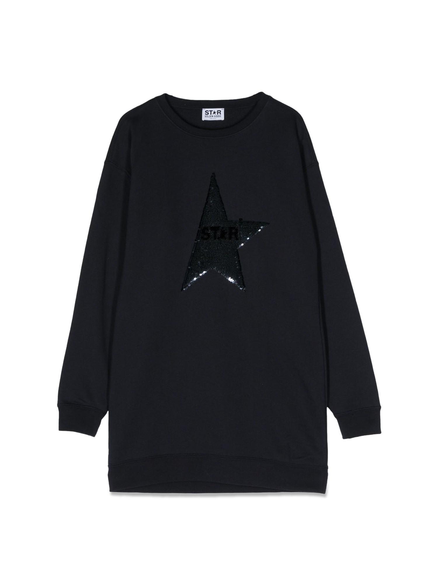 Golden Goose golden goose sweatshirt dress sequined big star