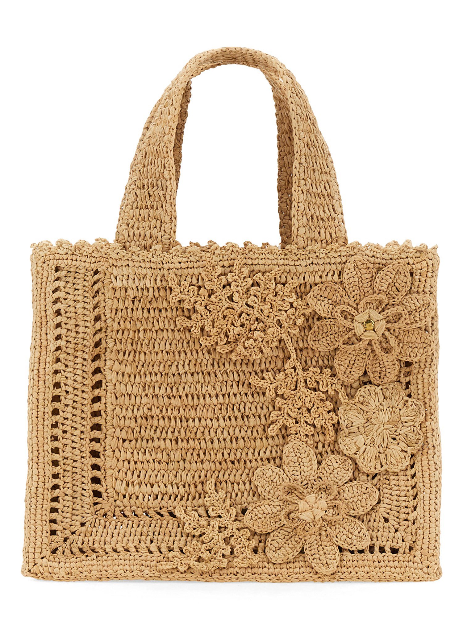 Zimmermann zimmermann floral raffia mini tote bag