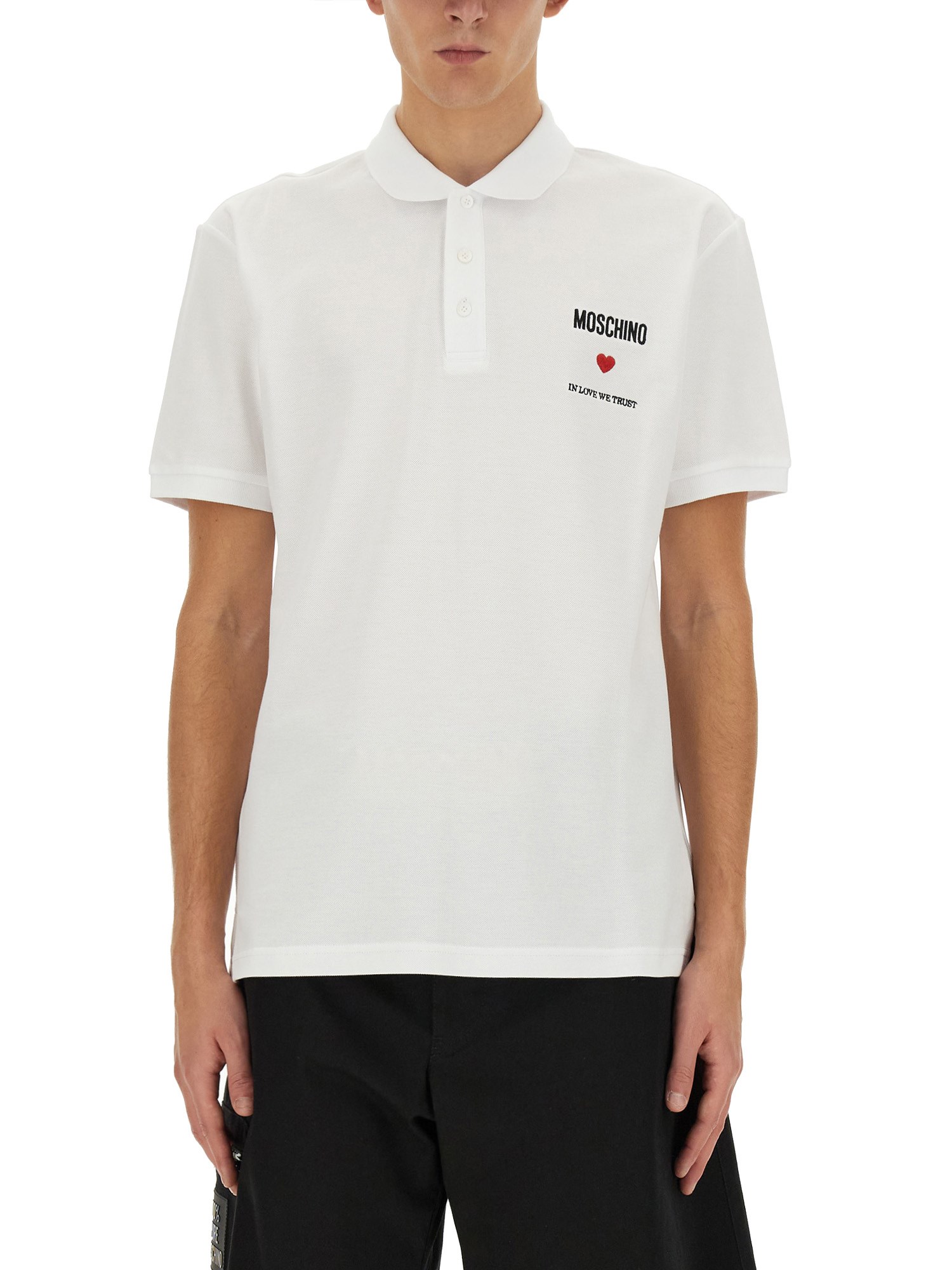 Moschino moschino polo with logo