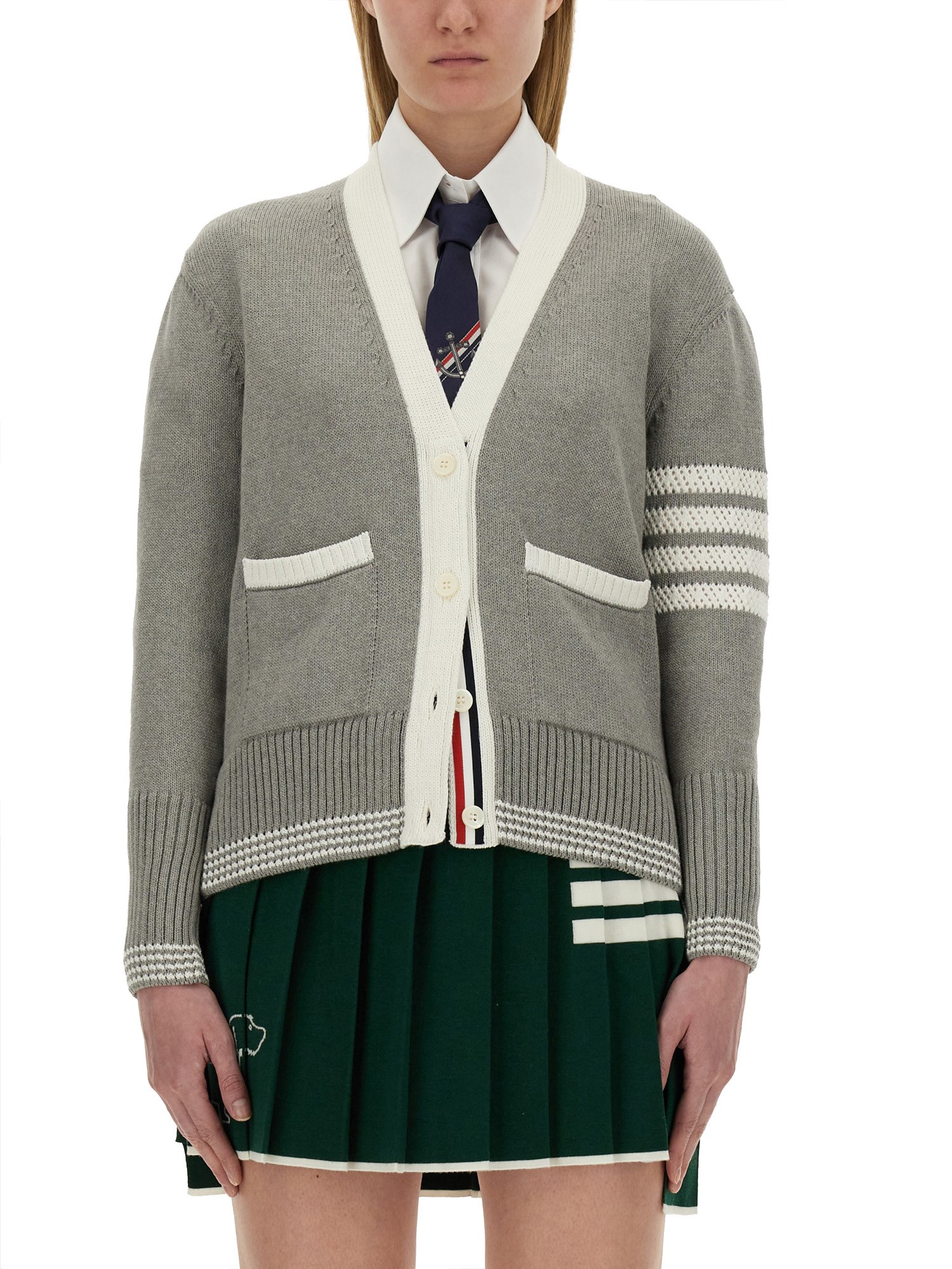 Thom Browne thom browne "4bar stripe" cardigan