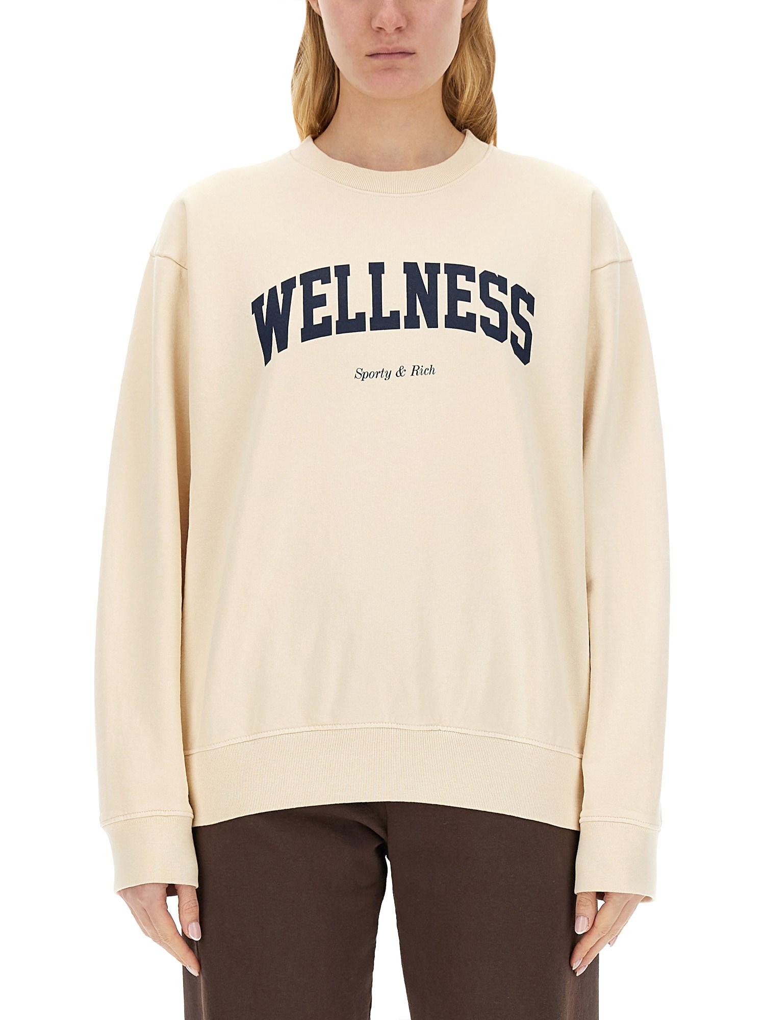 Sporty & Rich sporty & rich sweatshirt with logo