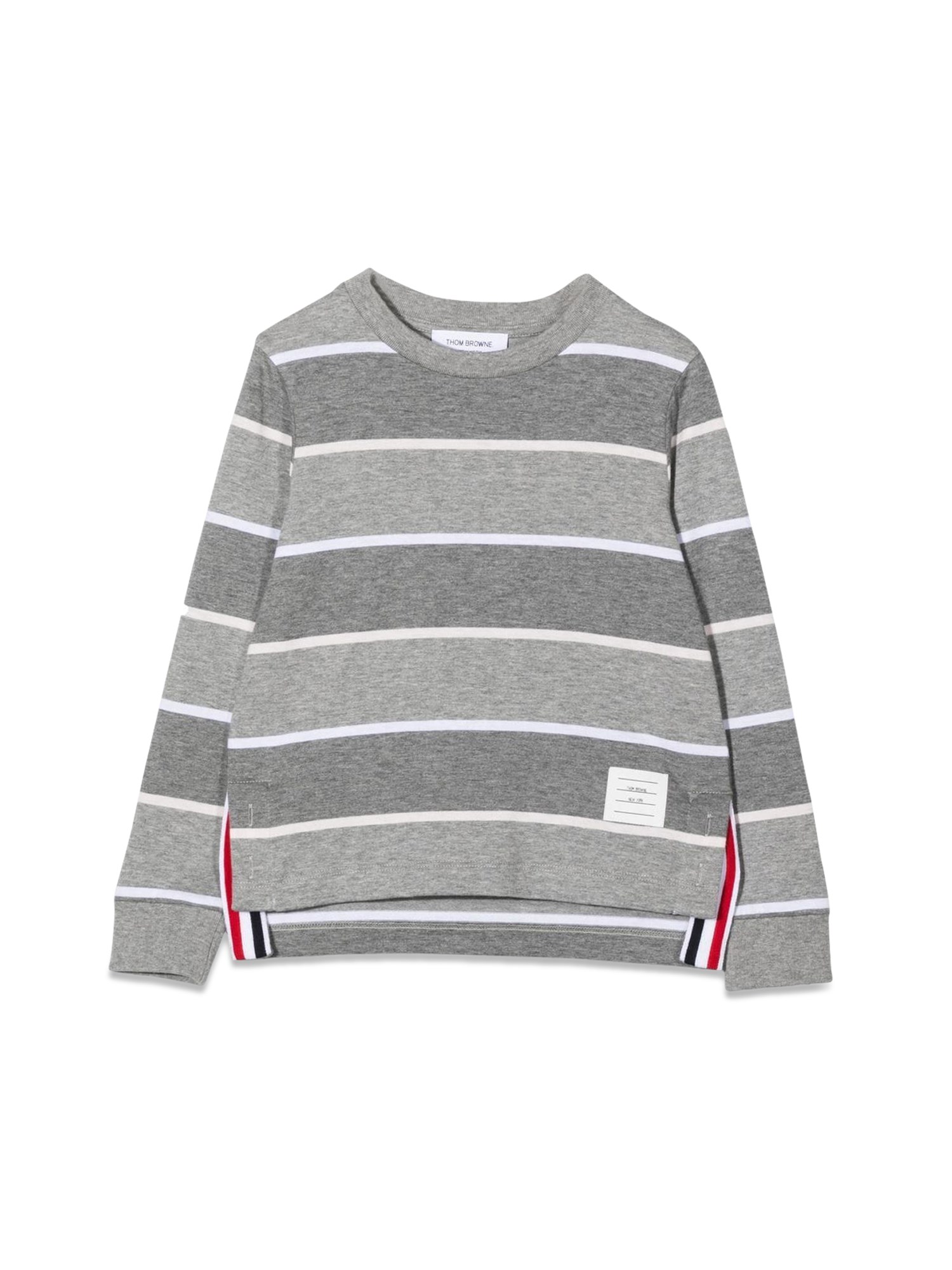 Thom Browne thom browne long sleeve rugby stripe t-shirt