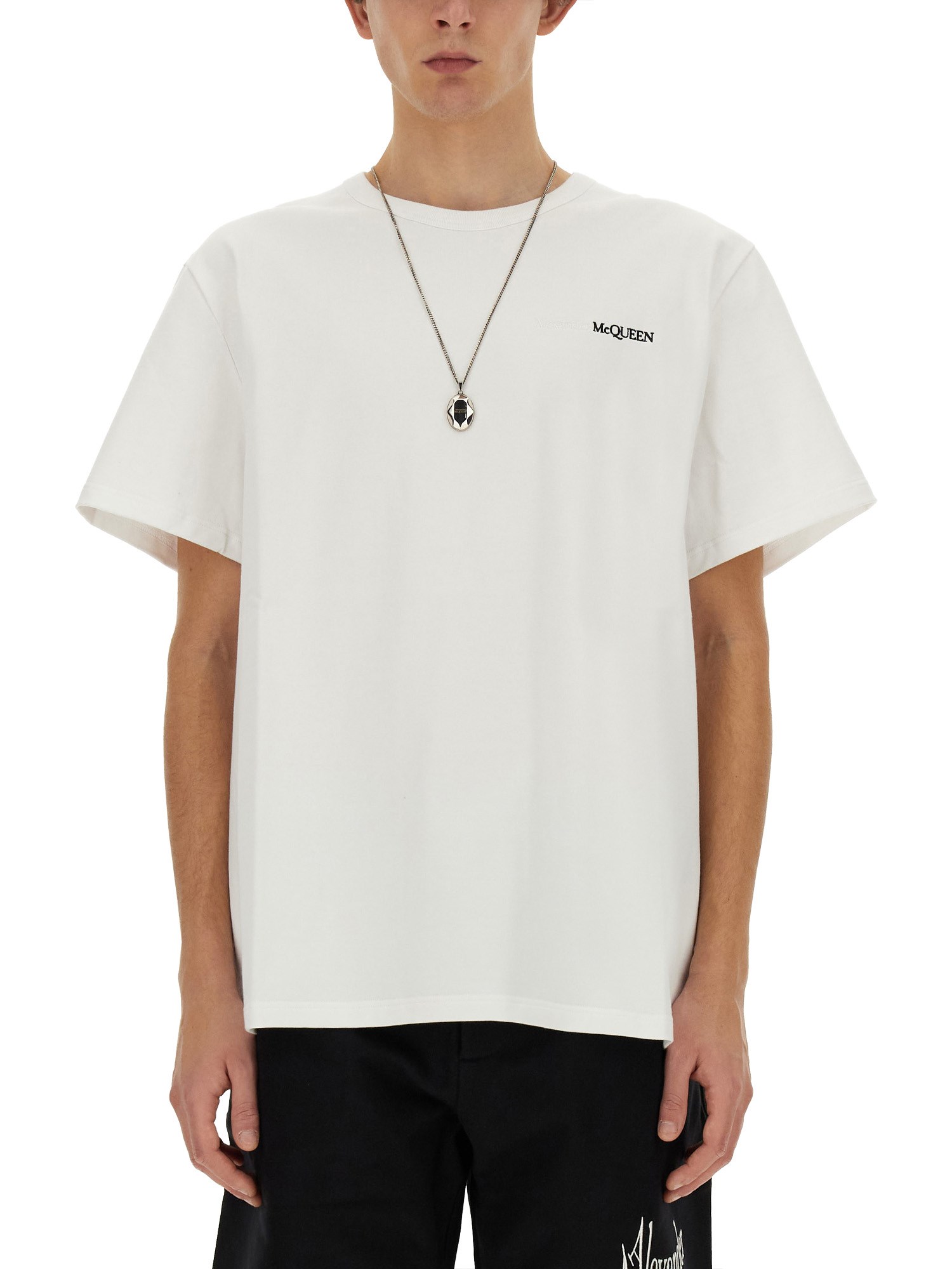 Alexander McQueen alexander mcqueen t-shirt with embroidered logo