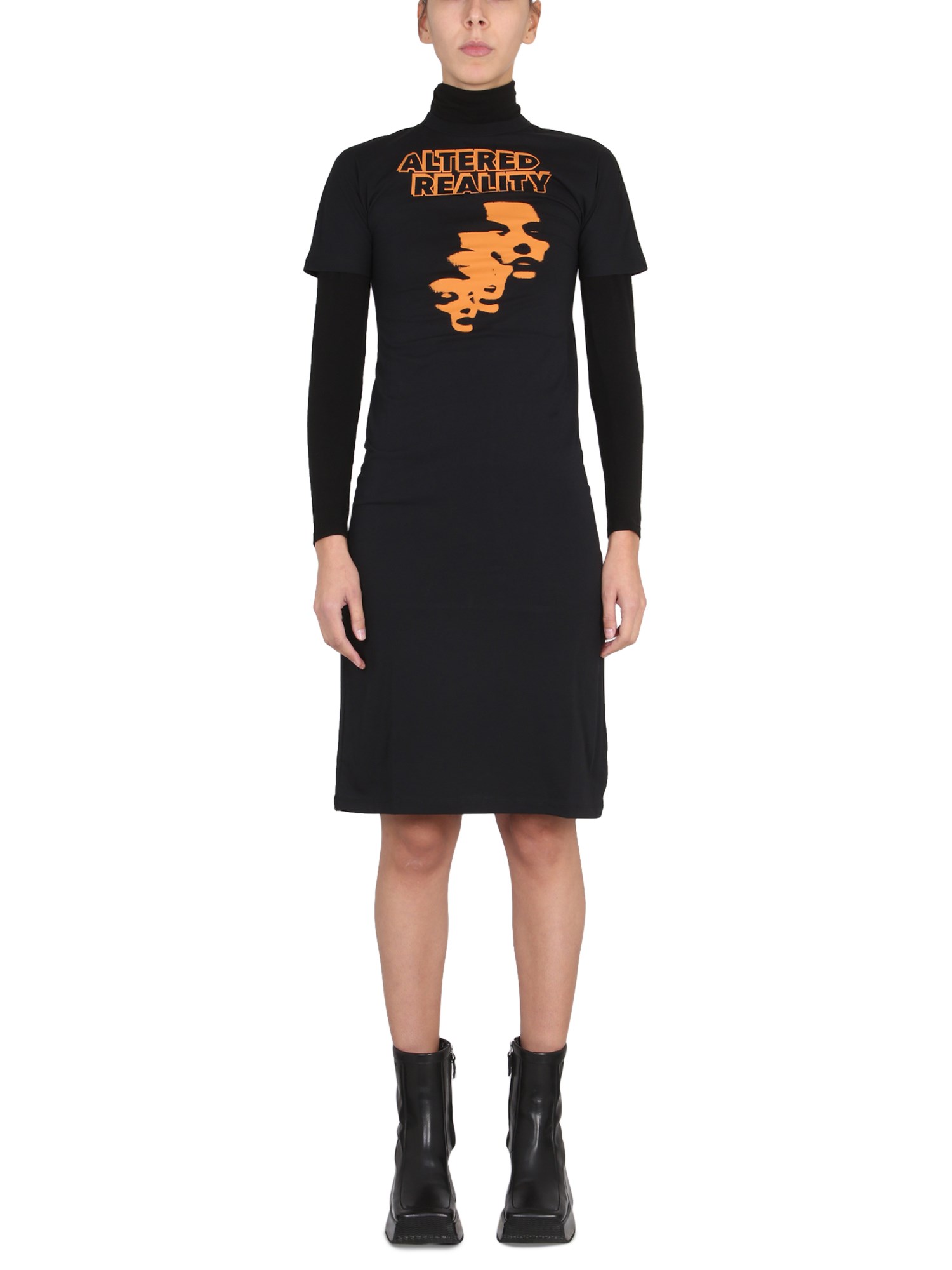Raf Simons raf simons t-shirt dress with print