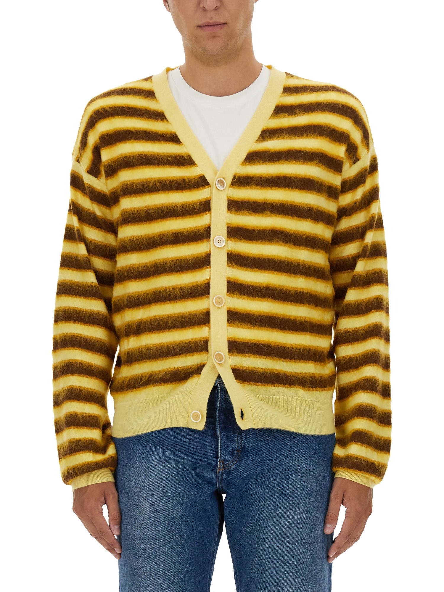 Marni marni striped cardigan