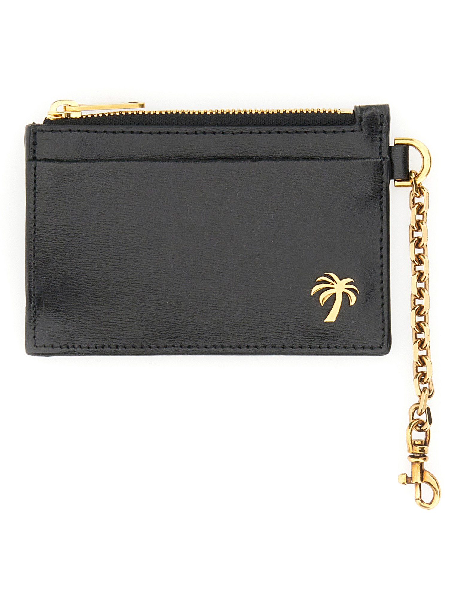 PALM ANGELS palm angels card holder with chain "palm beach"