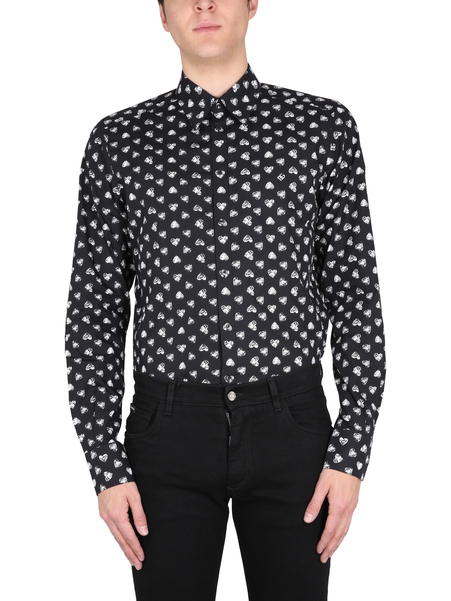 Dolce & Gabbana dolce & gabbana hearts print shirt