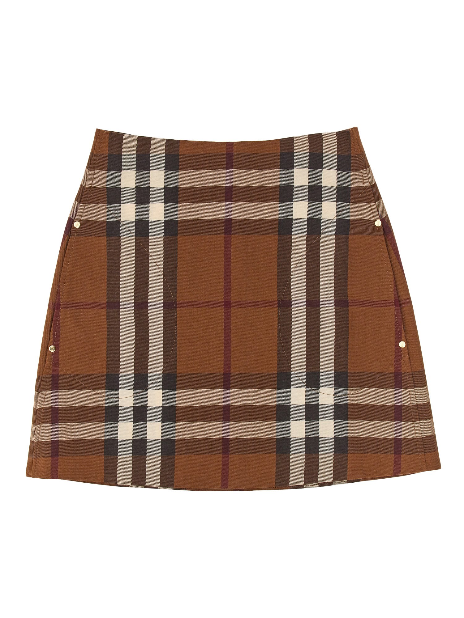 Burberry burberry mini skirt with tartan pattern