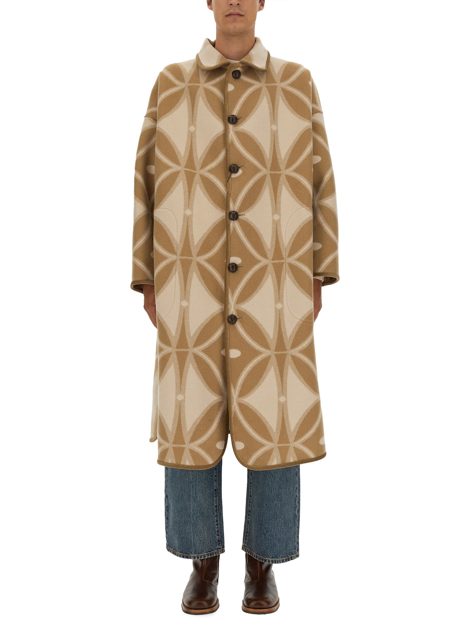 Etro etro jacquard coat