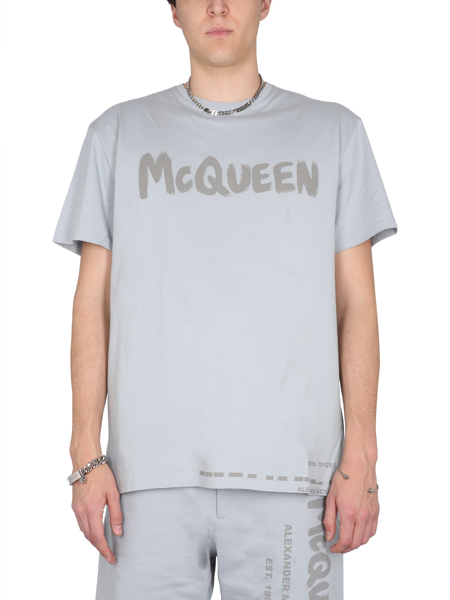 Alexander McQueen alexander mcqueen graffiti print t-shirt