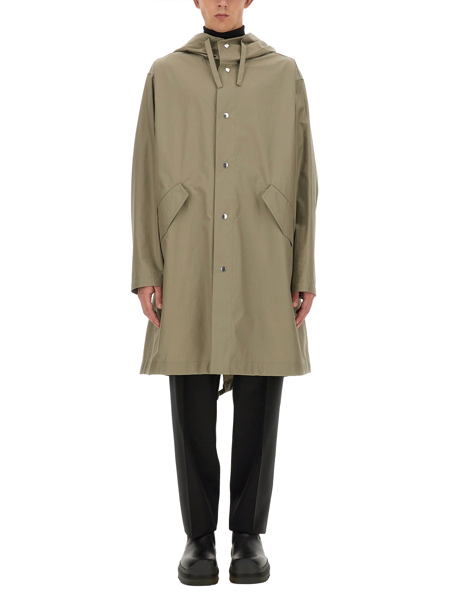 Jil Sander jil sander parka with logo