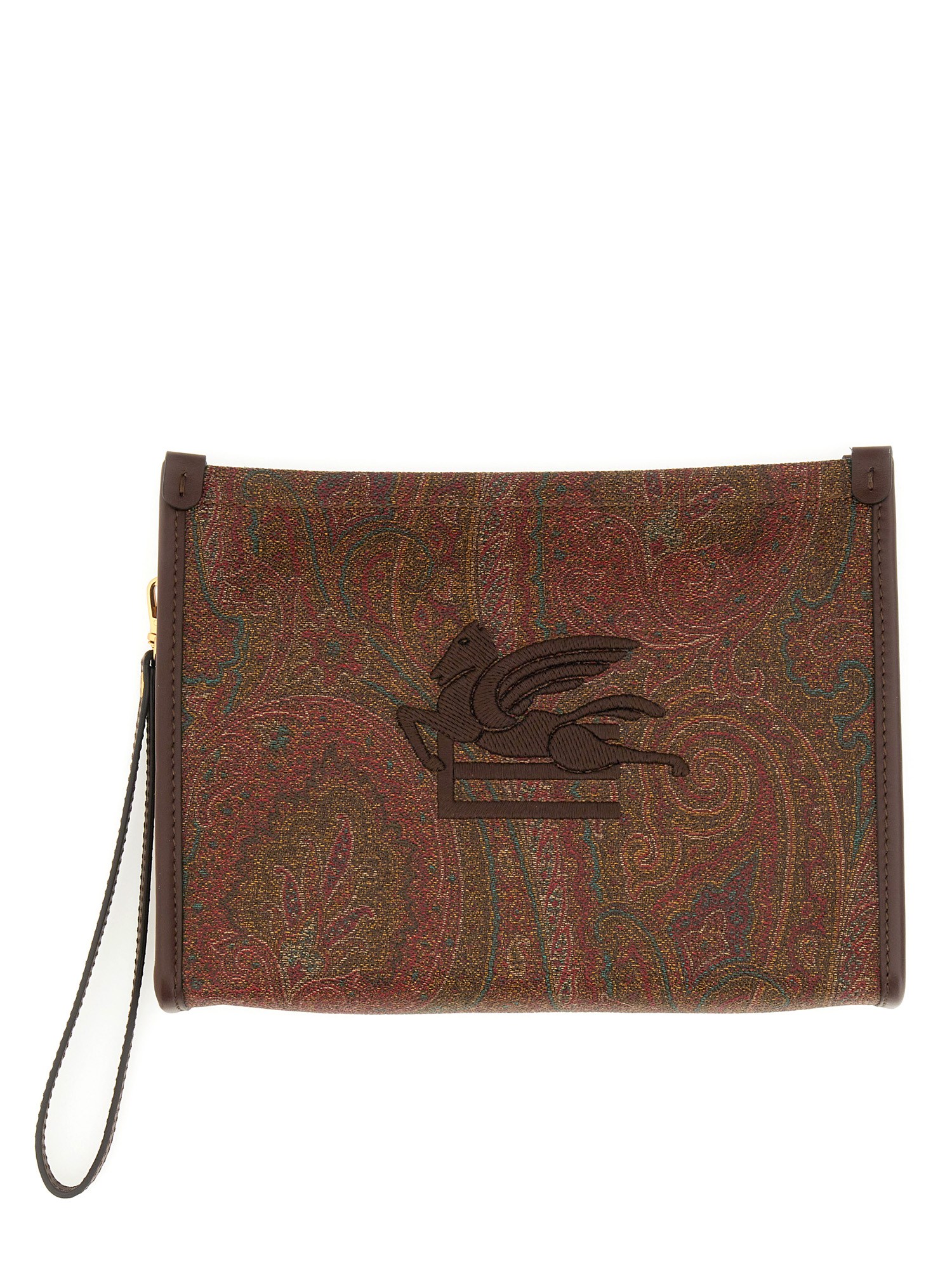 Etro etro paisley jacquard media pouch