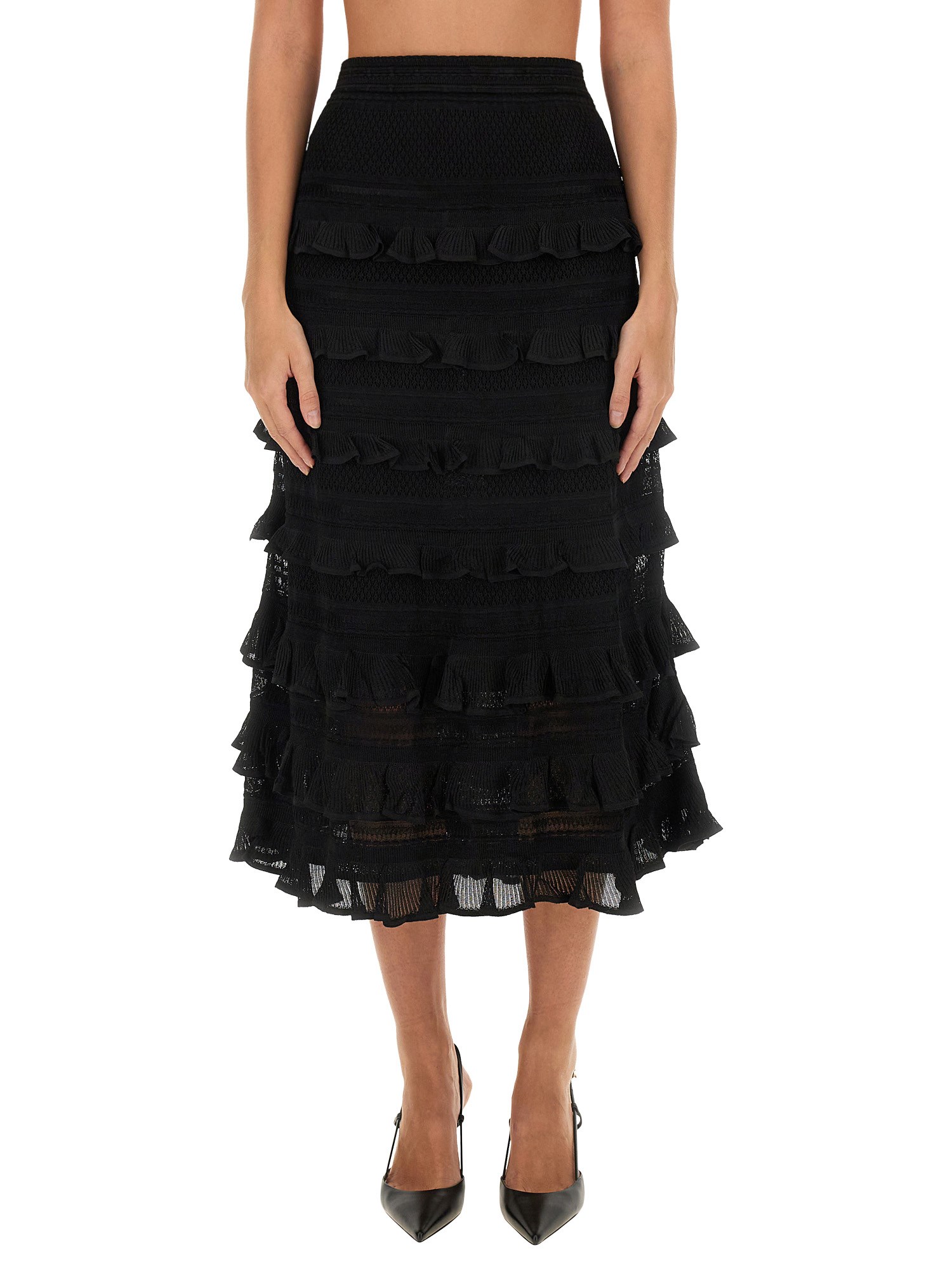 Zimmermann zimmermann skirt with ruffles