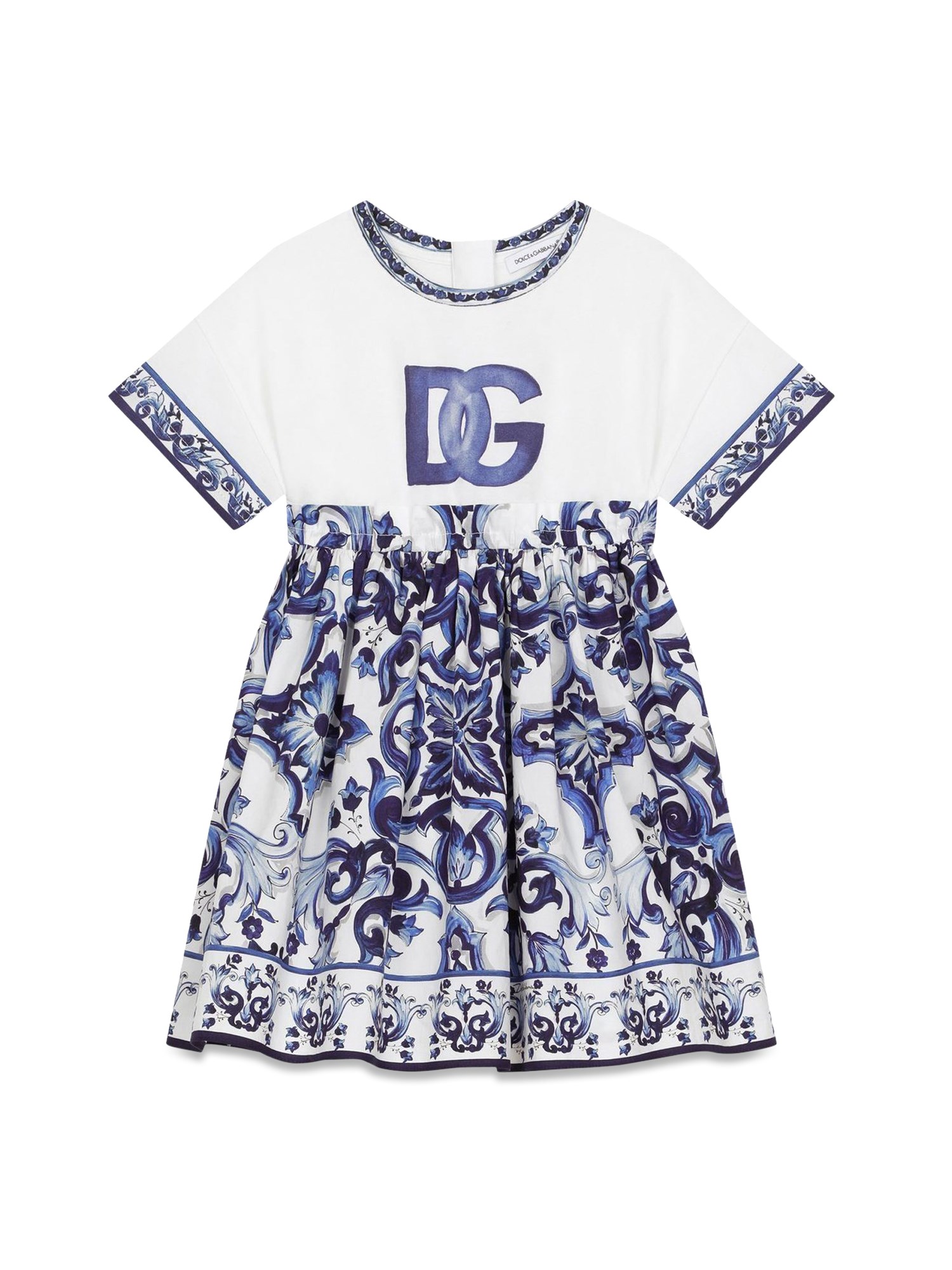 Dolce & Gabbana dolce & gabbana tris majolica short sleeve dress