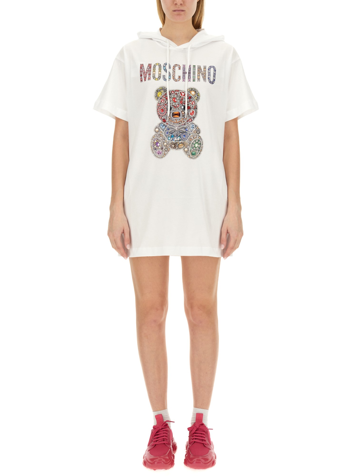 Moschino moschino teddy logo dress