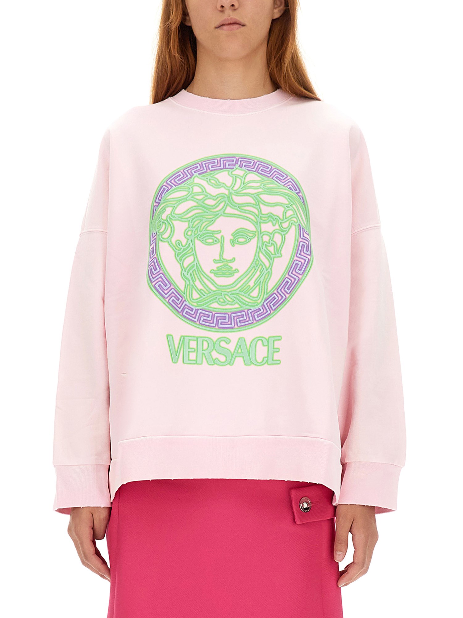 Versace versace sweatshirt with medusa logo