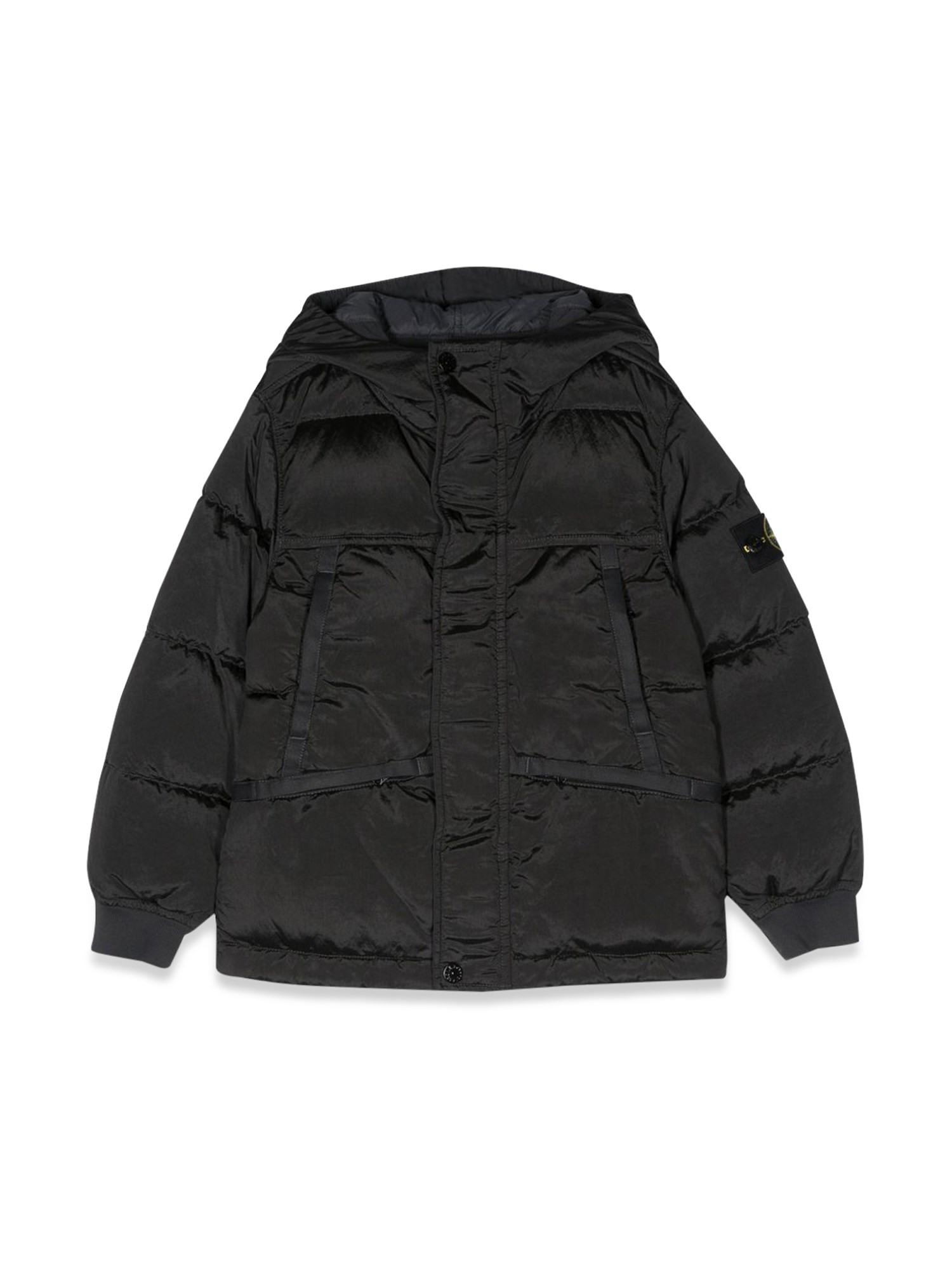 Stone Island stone island down jacket blouson side logo patch