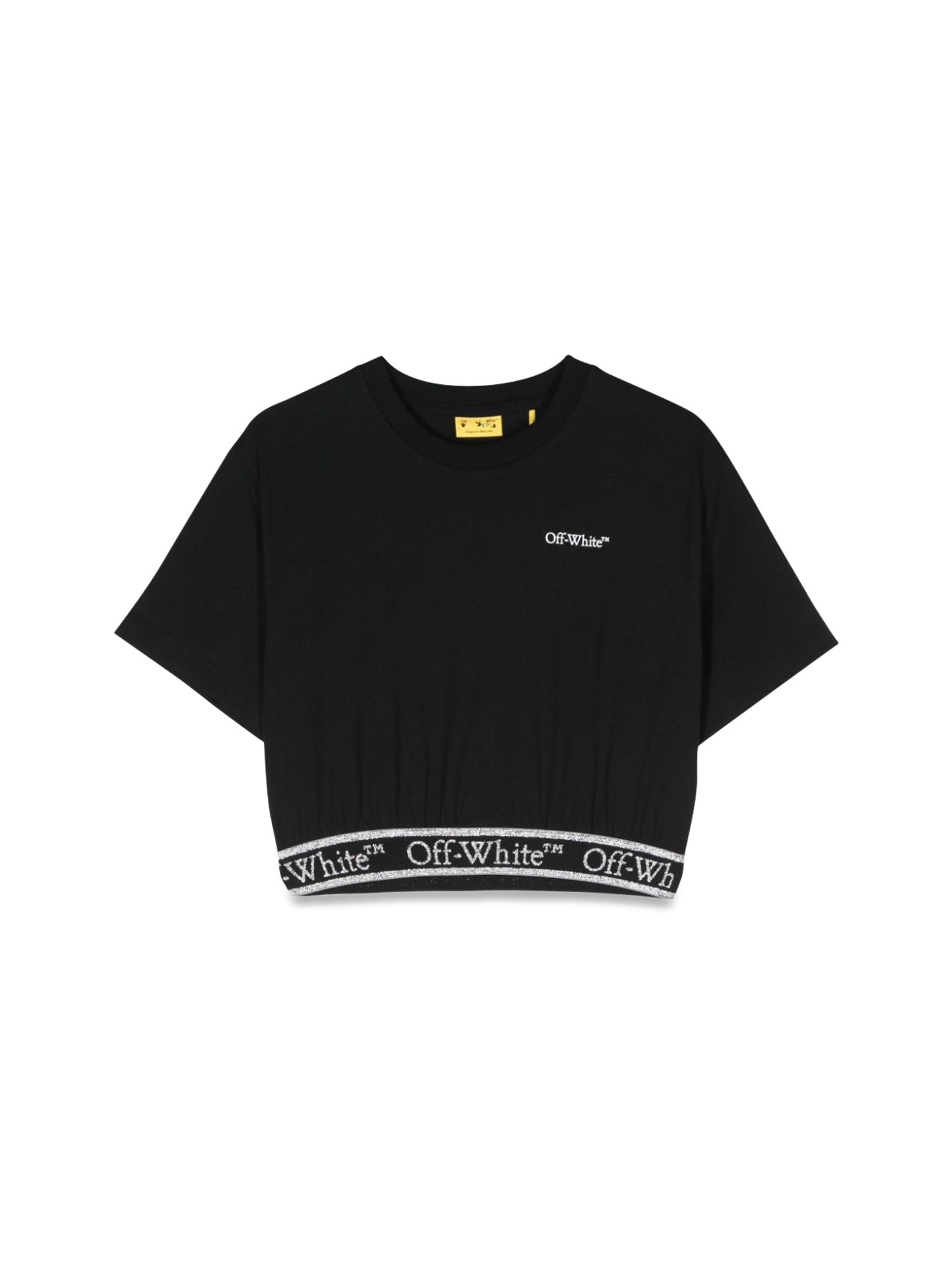 OFF-WHITE off-white bookish logoband crop tee's/s