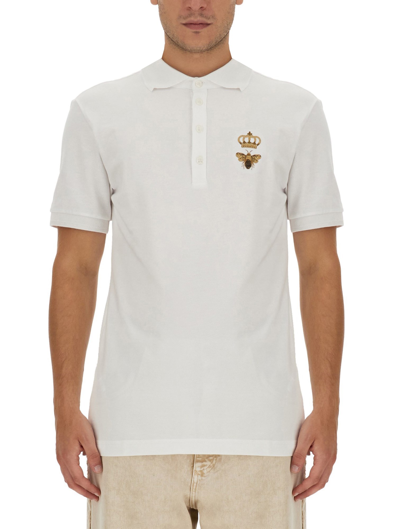 Dolce & Gabbana dolce & gabbana cotton pique polo shirt