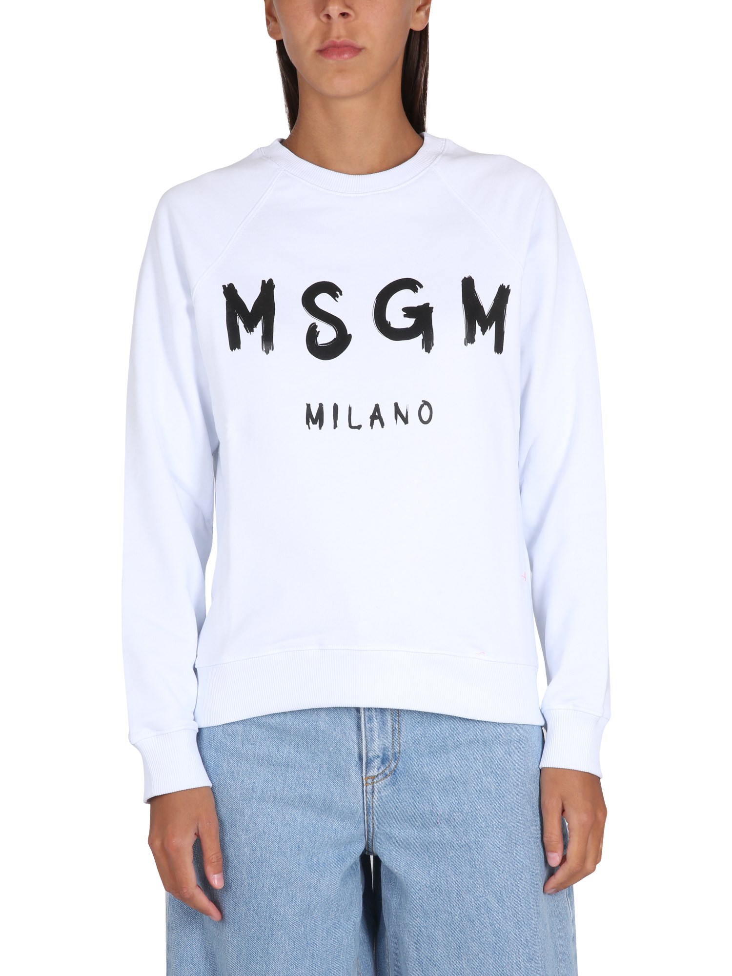 Msgm msgm sweatshirt with brushed logo