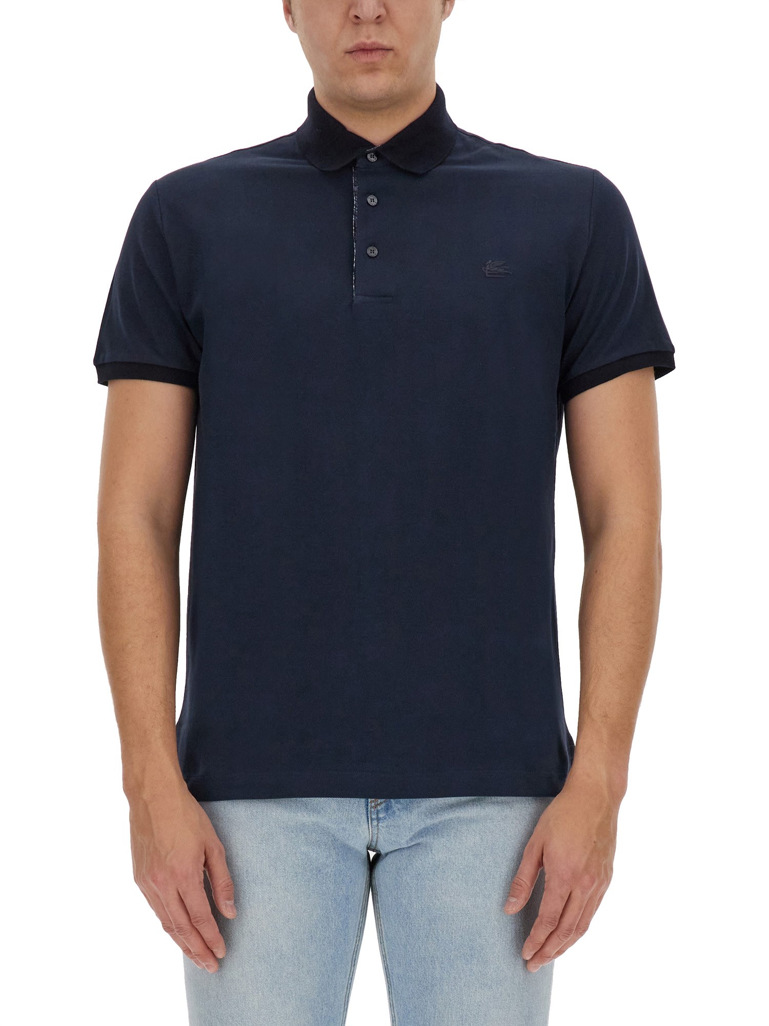 Etro etro polo shirt with pegasus motif