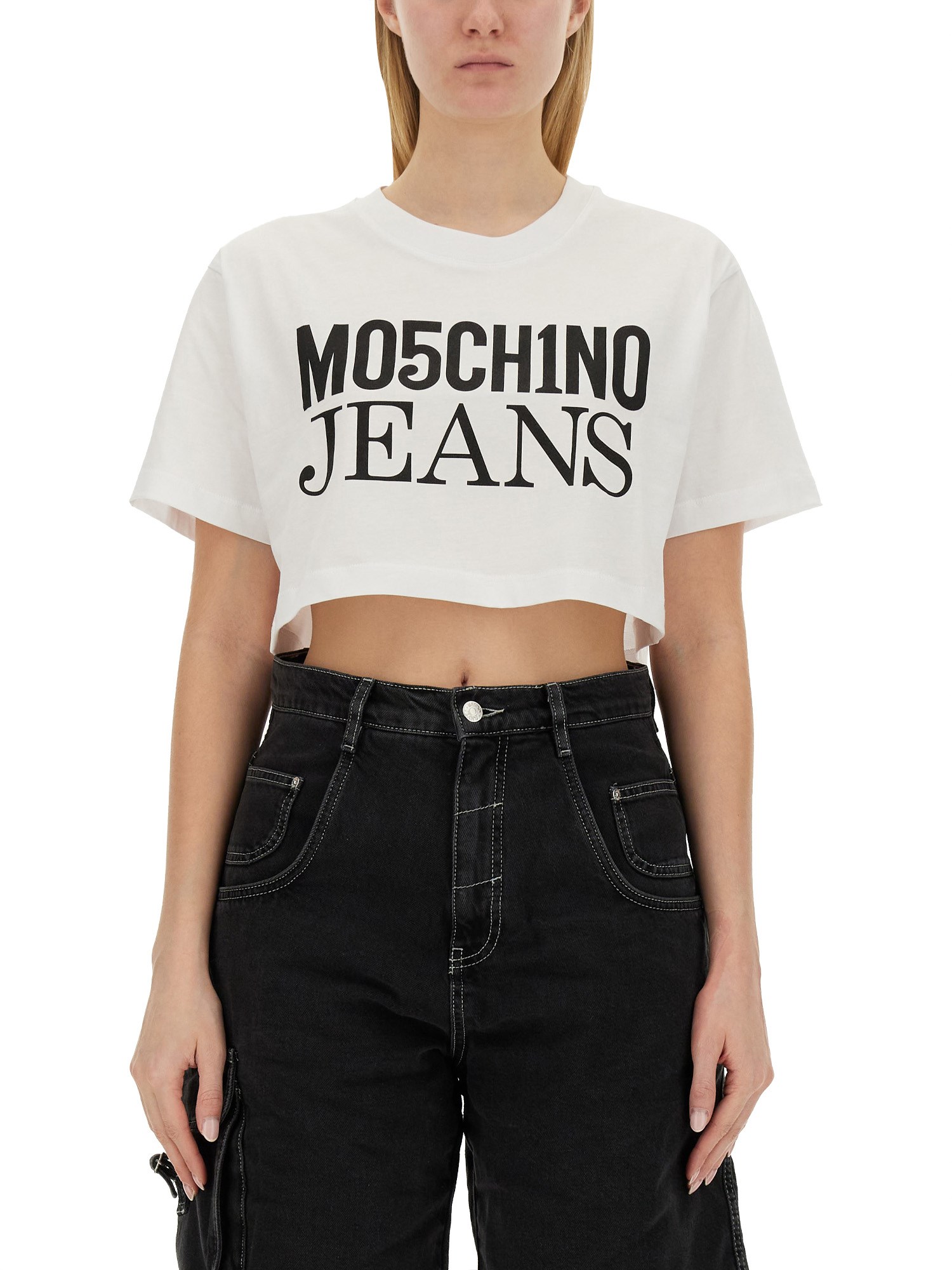 Moschino Jeans moschino jeans cropped t-shirt