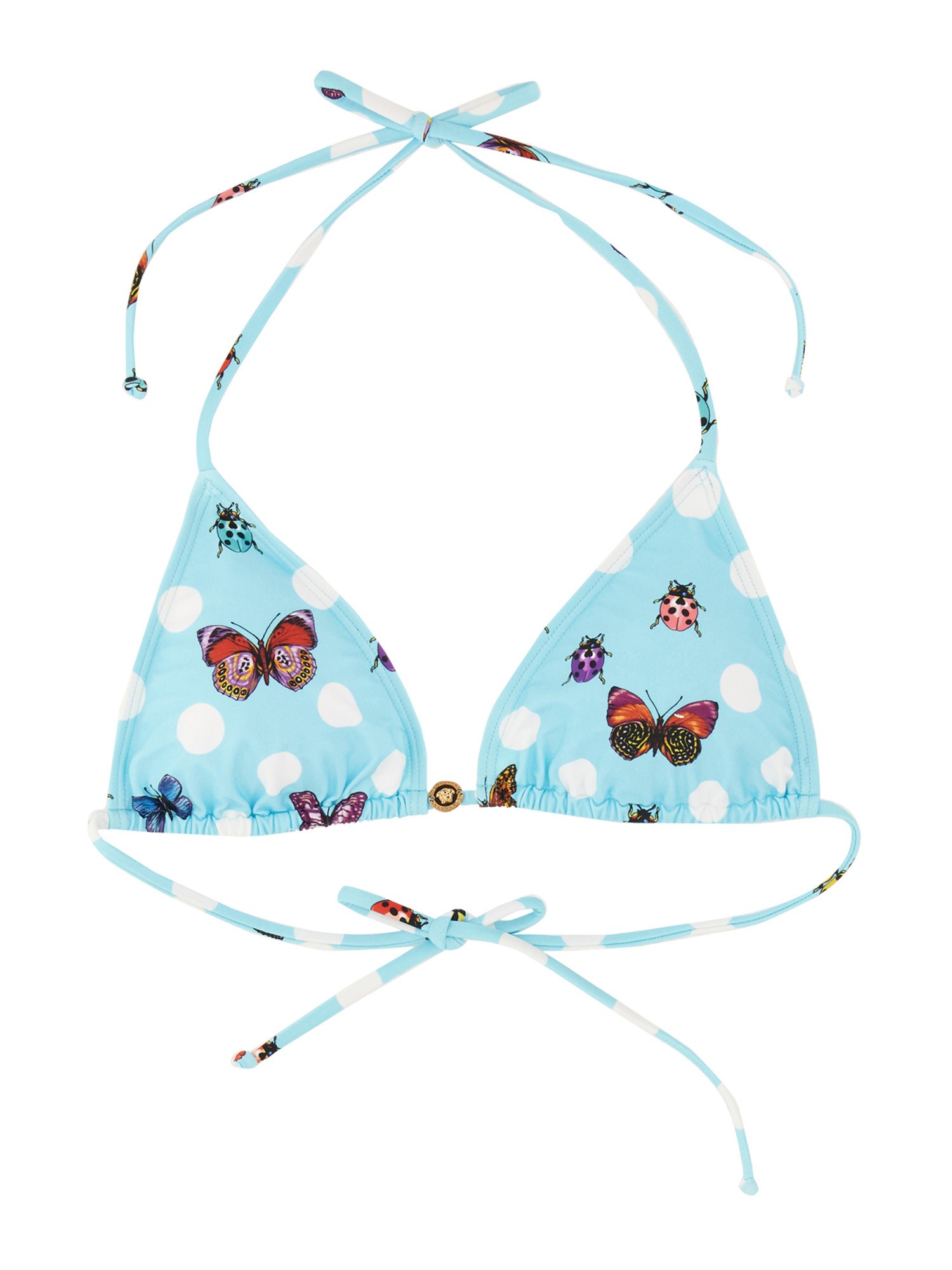Versace versace bikini top with butterflies